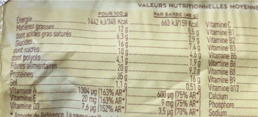 La barre La barre proteinée Vanille packshot