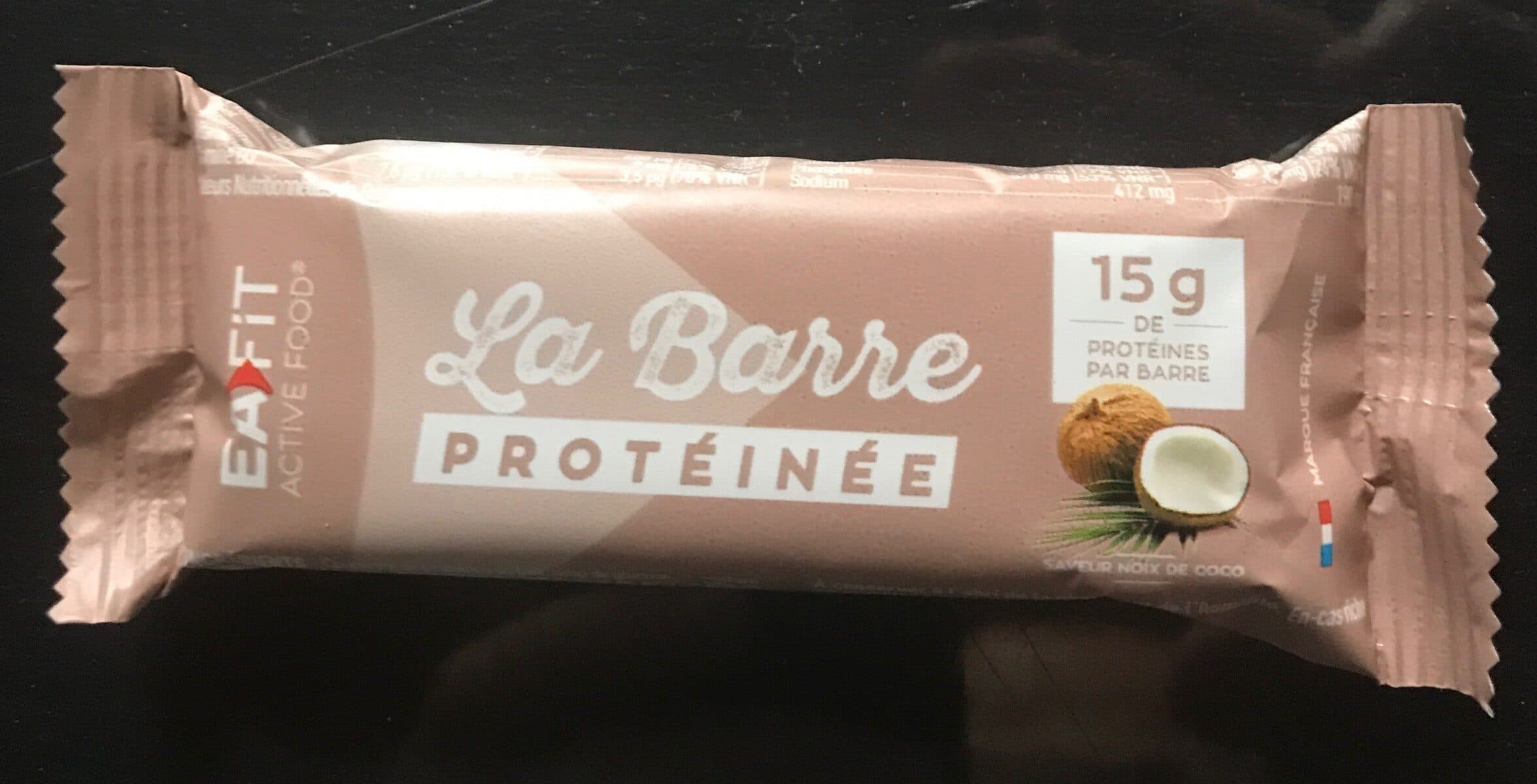 Open Food Facts La barre proteinée saveur noix de coco packshot