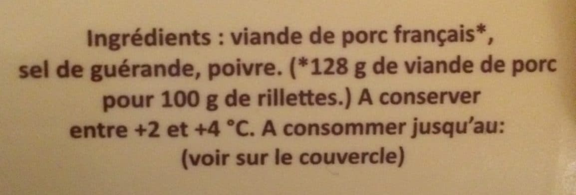 Charcuterie cosme Véritables rillettes du Mans packshot