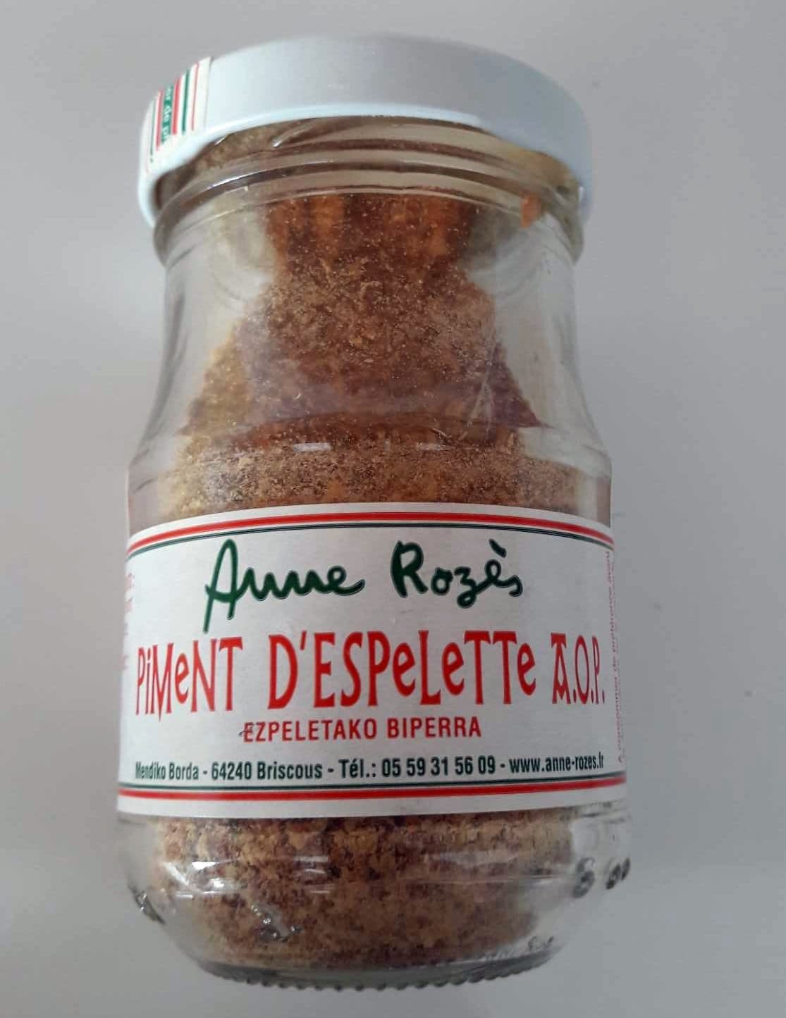 Anne Rozès Piment d'Espelette AOC ANNE ROZES packshot