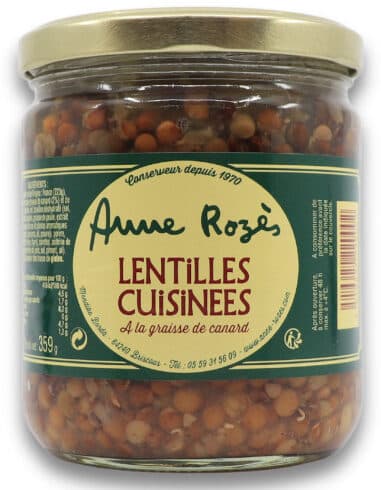 Anne Rozès Lentilles cuisinées à la graisse de canard packshot