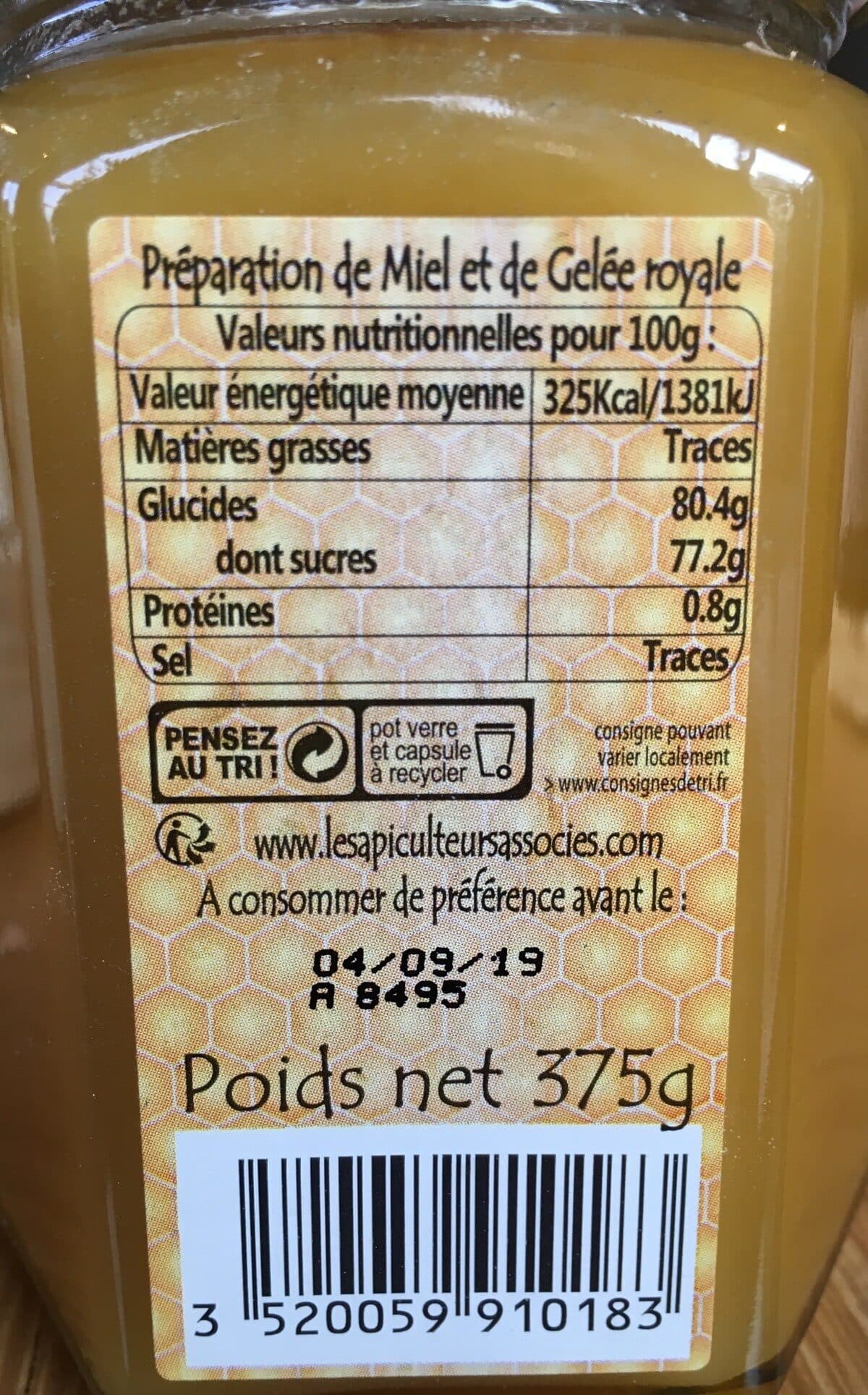Côté Miel Préparation de miel et gelée royale packshot