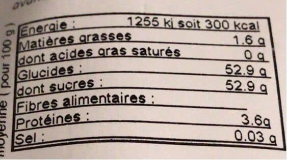 Open Food Facts Figue protoben packshot