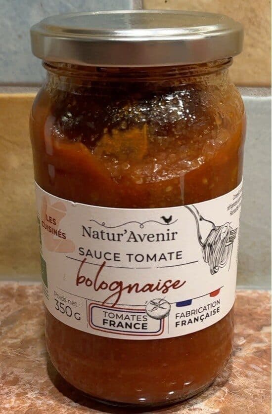 Natur'Avenir Sauce tomate bolognaise packshot