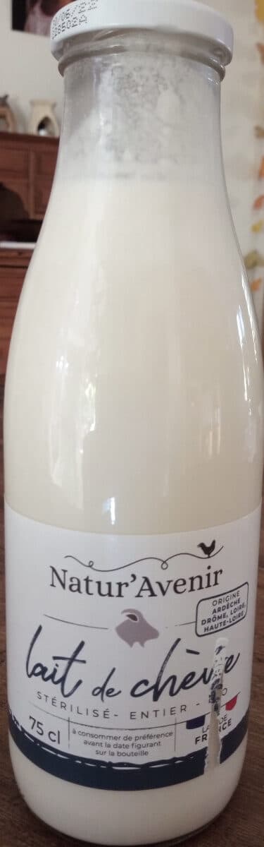 Natur’avenir Lait de chèvre entier stérilisé packshot