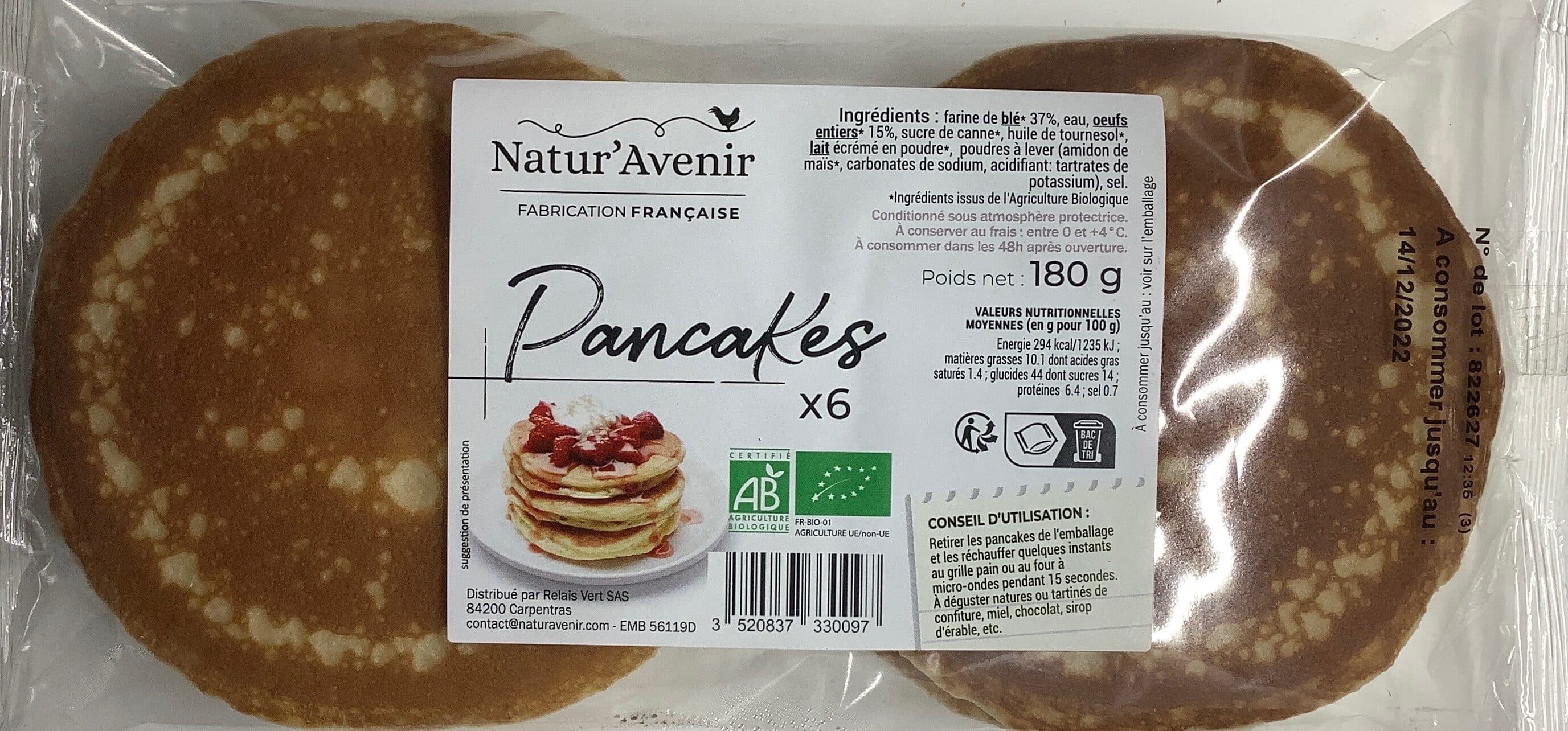 Natur'Avenir Pancakes packshot