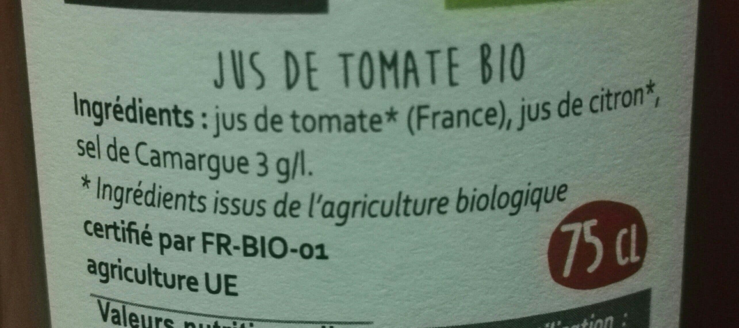 Open Food Facts Jus de tomate packshot