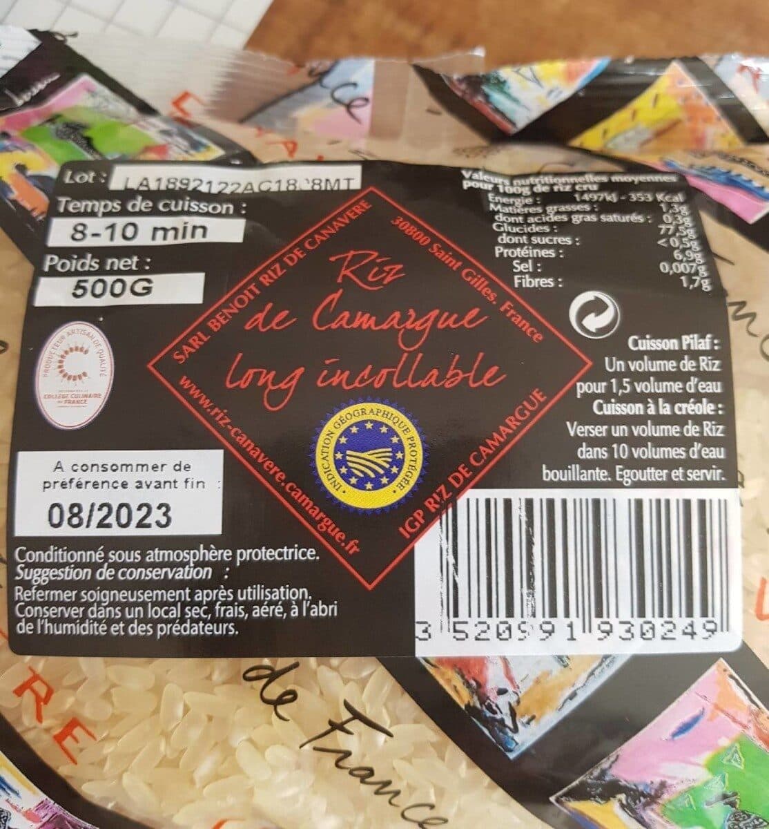 Open Food Facts Riz incollable de camargue packshot