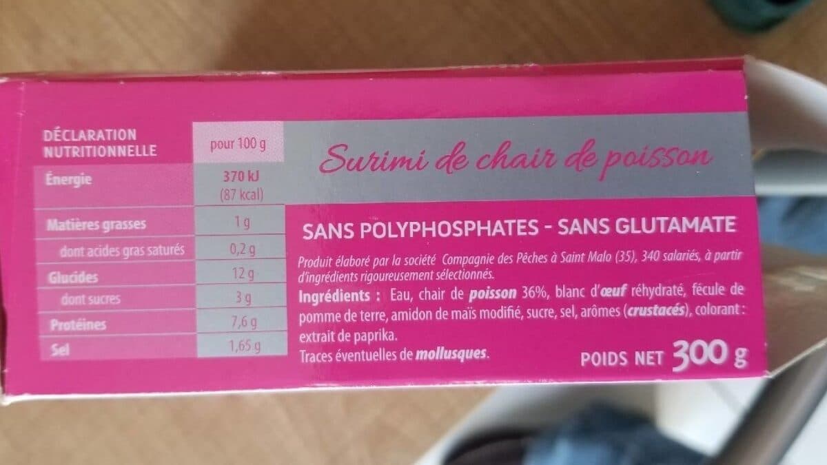Compagnie des peches saint malo Surimi packshot