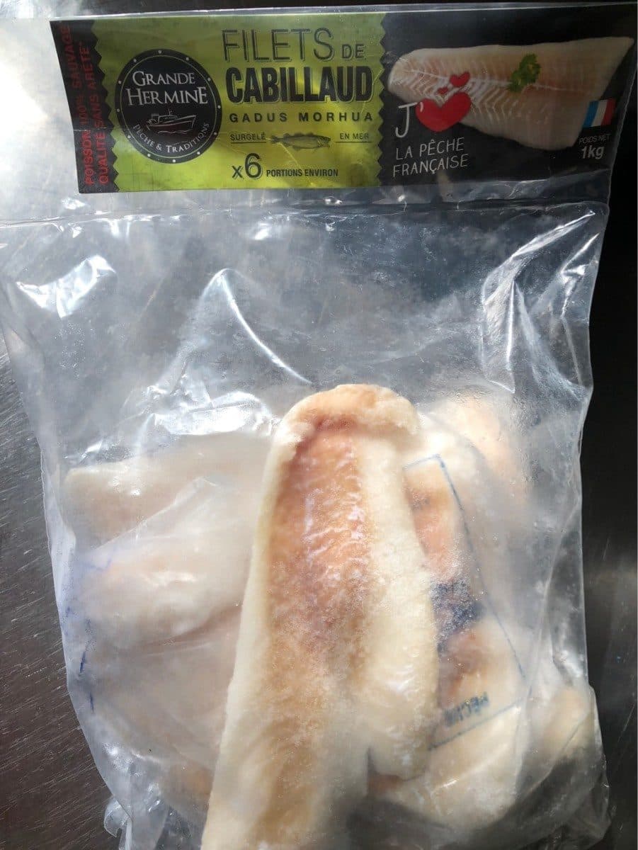 Open Food Facts Filets de cabillaud packshot