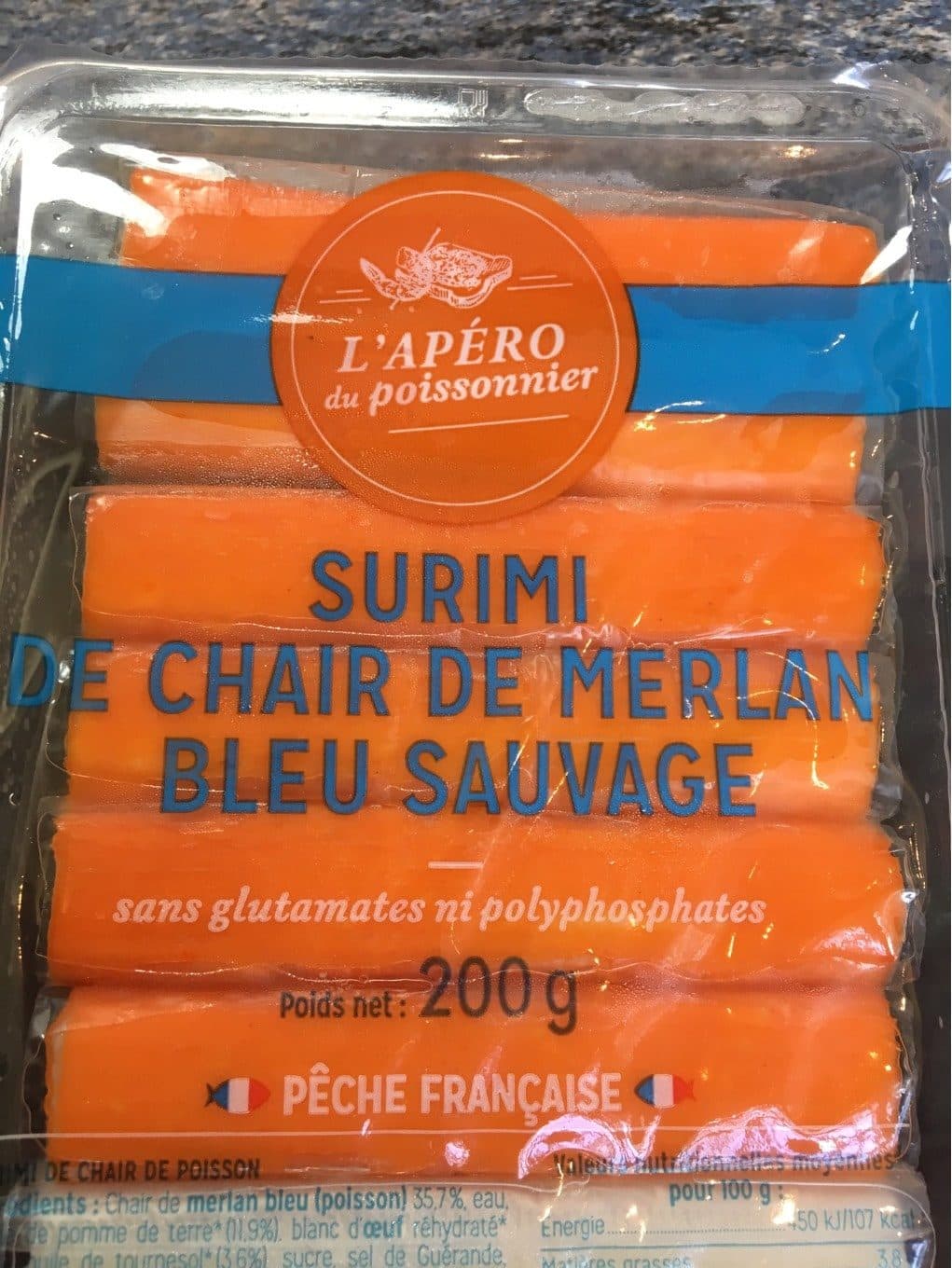 L'apero du poissonnier Surimi de merlan packshot