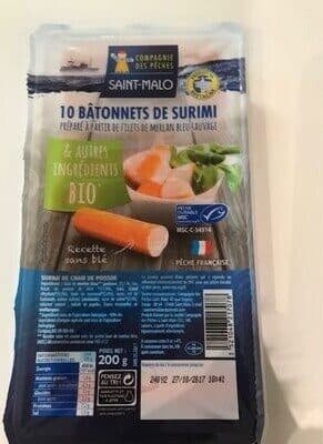 La Compagnie des Pêches de Saint-Malo 10 Batonnets De Surimi merlan bleu sauvage packshot