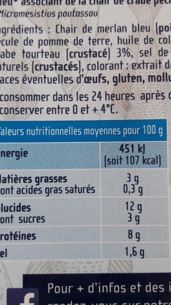Compagnie des Pêches Saint-Malo Le savoureux surimi goût crabe packshot