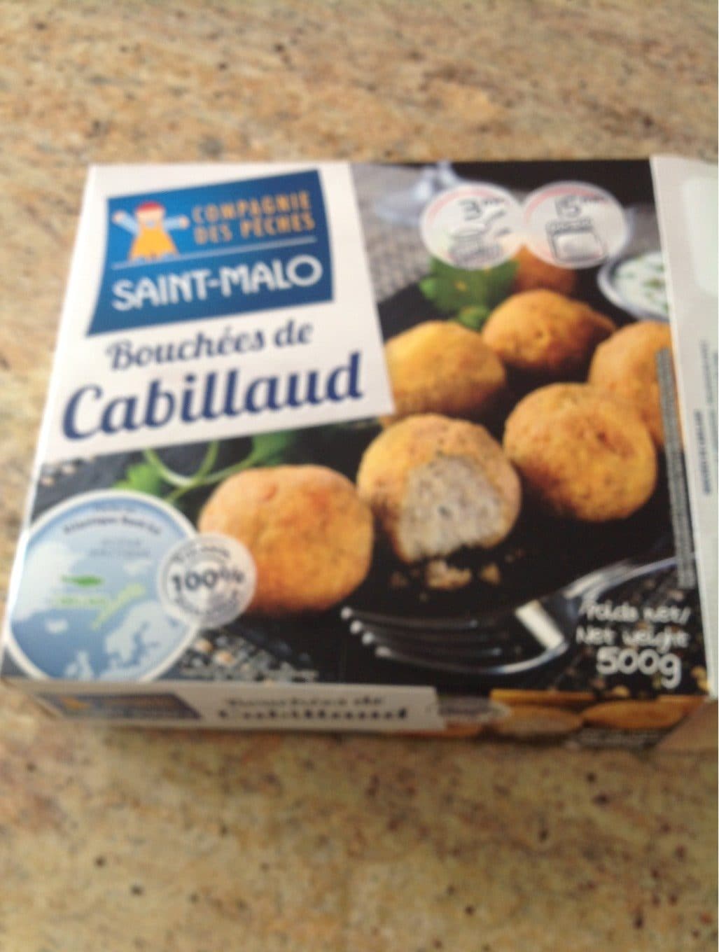 Compagies Des Peches Saint-Malo Bouchees de cabillaud packshot