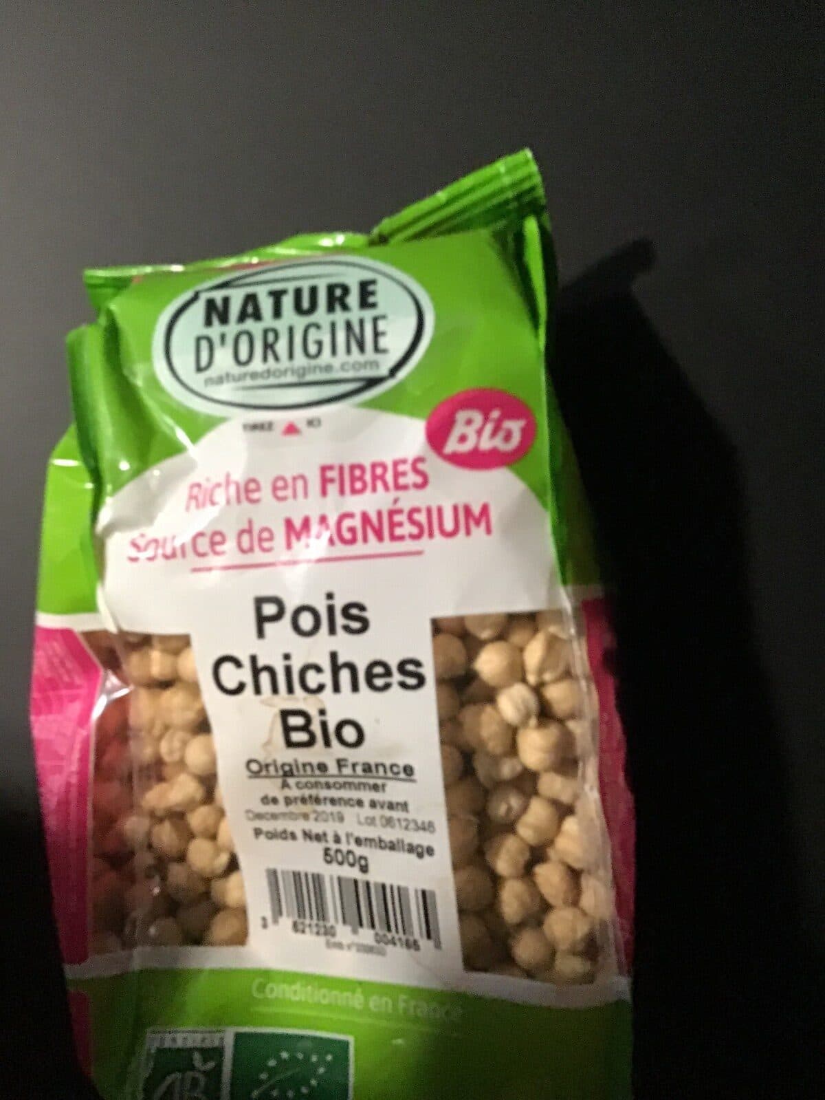 Open Food Facts Pois chiches bio packshot