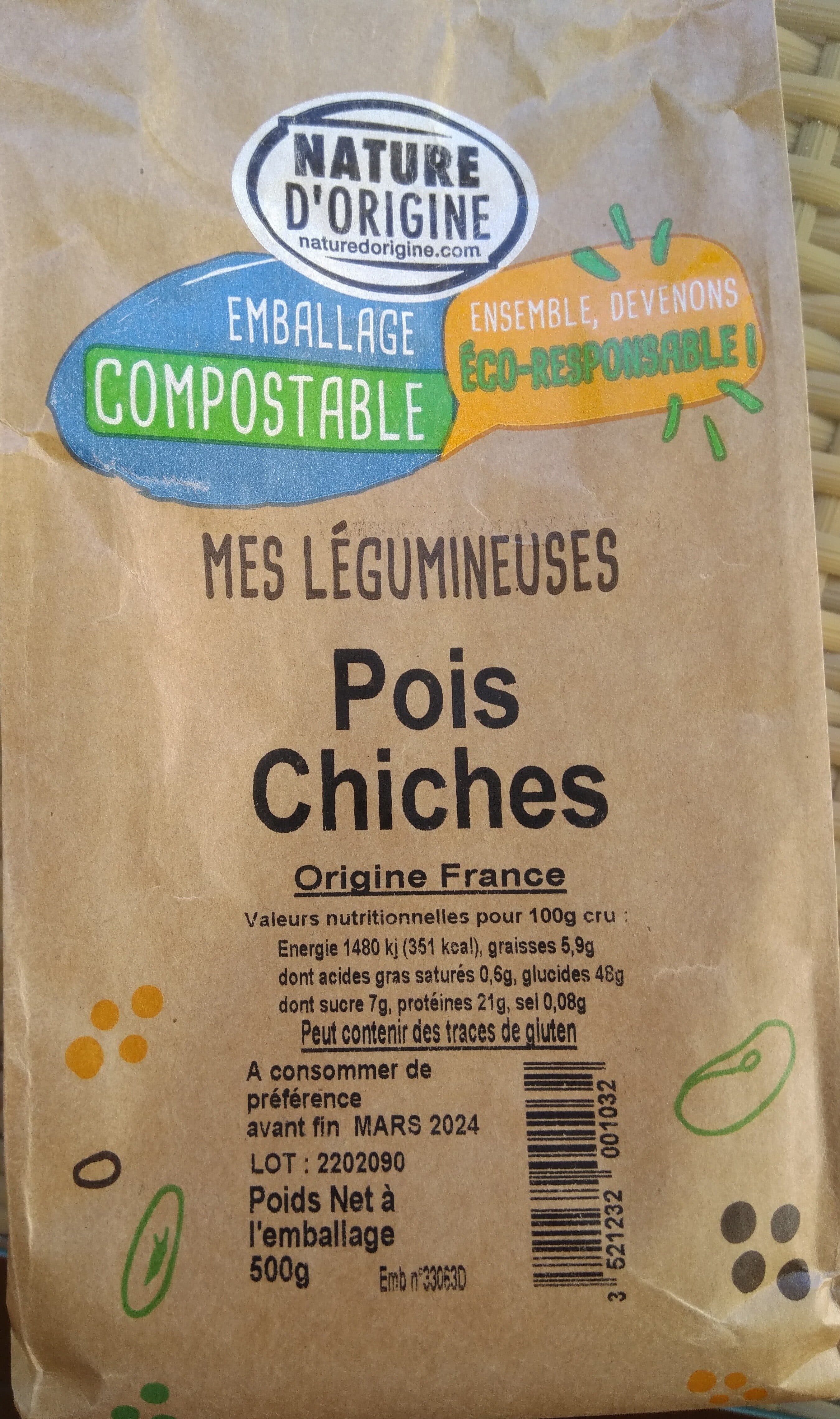 Nature d'origine Pois chiches packshot