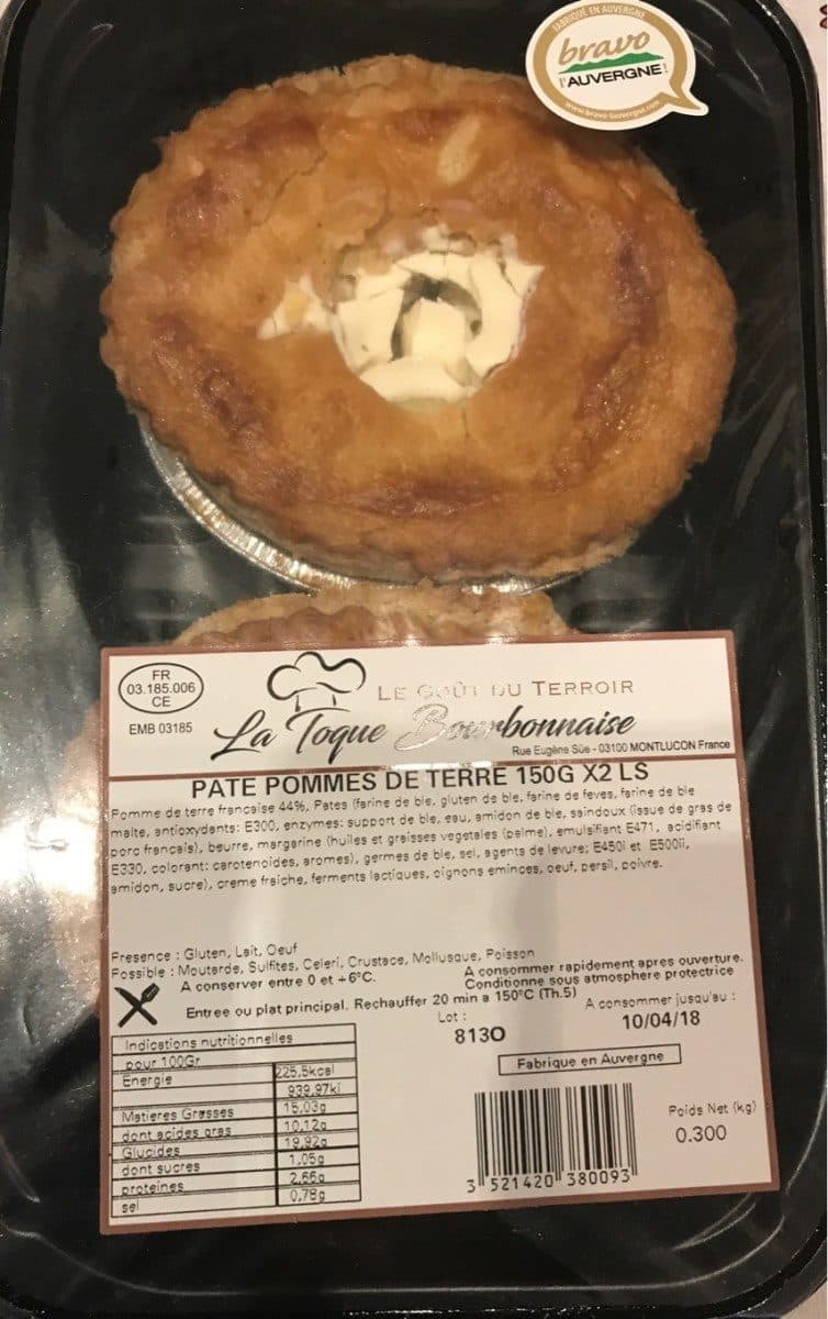Open Food Facts Pâté pomme de terre packshot