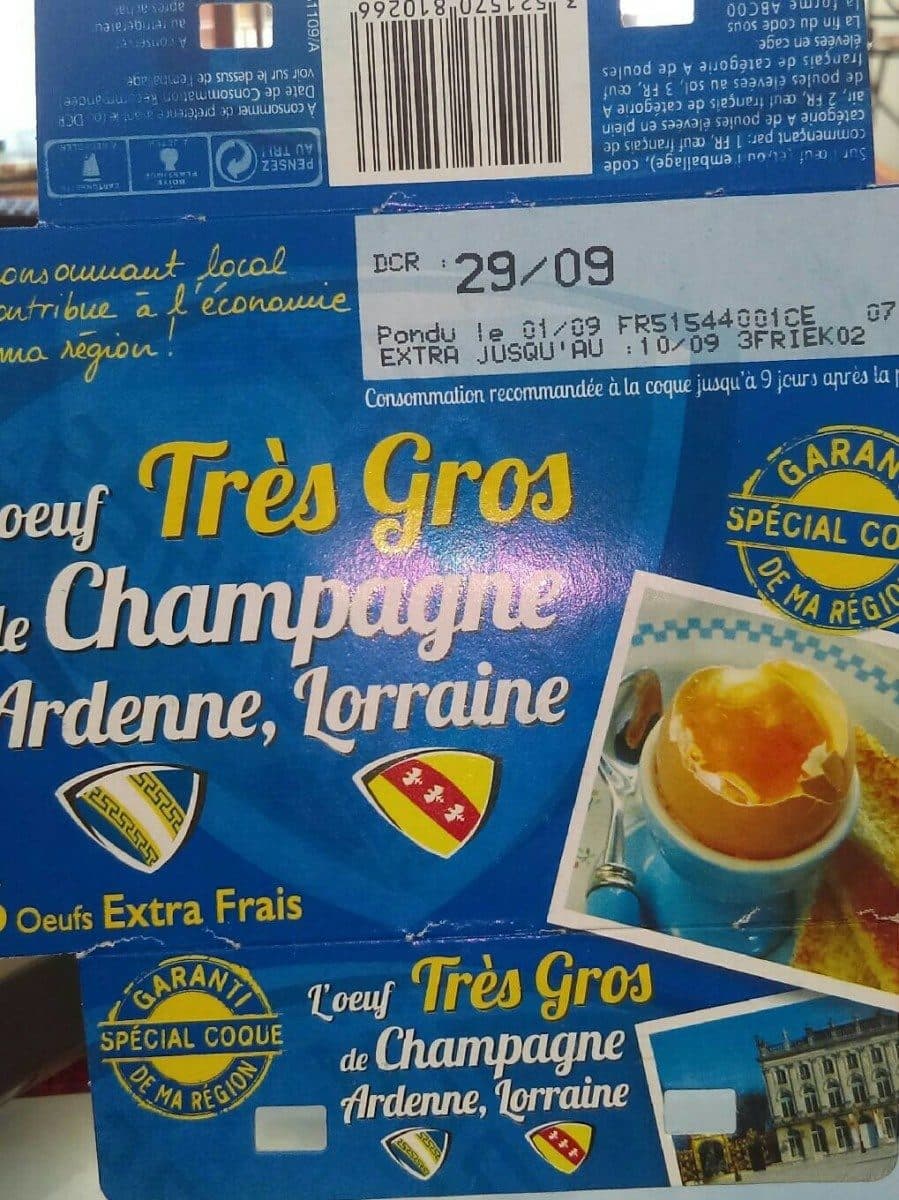 Open Food Facts Oeuf packshot