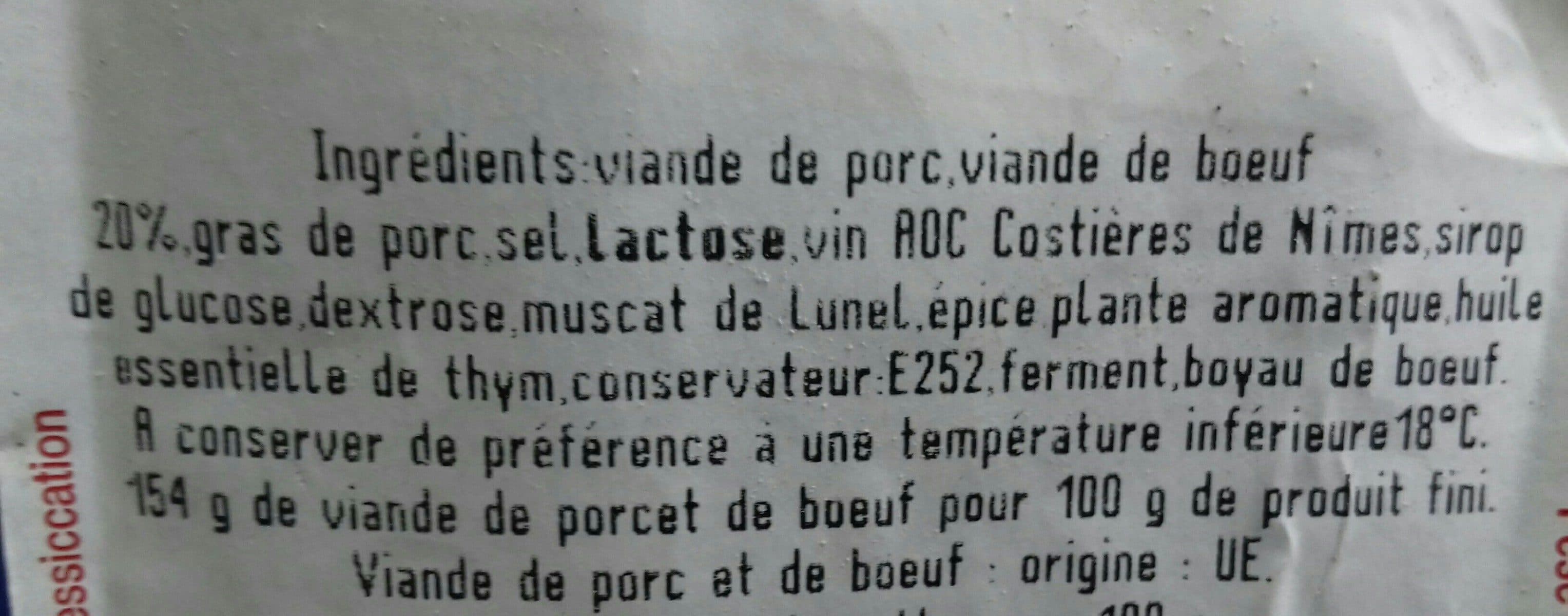 Le Batistou Saucisson d'arles packshot
