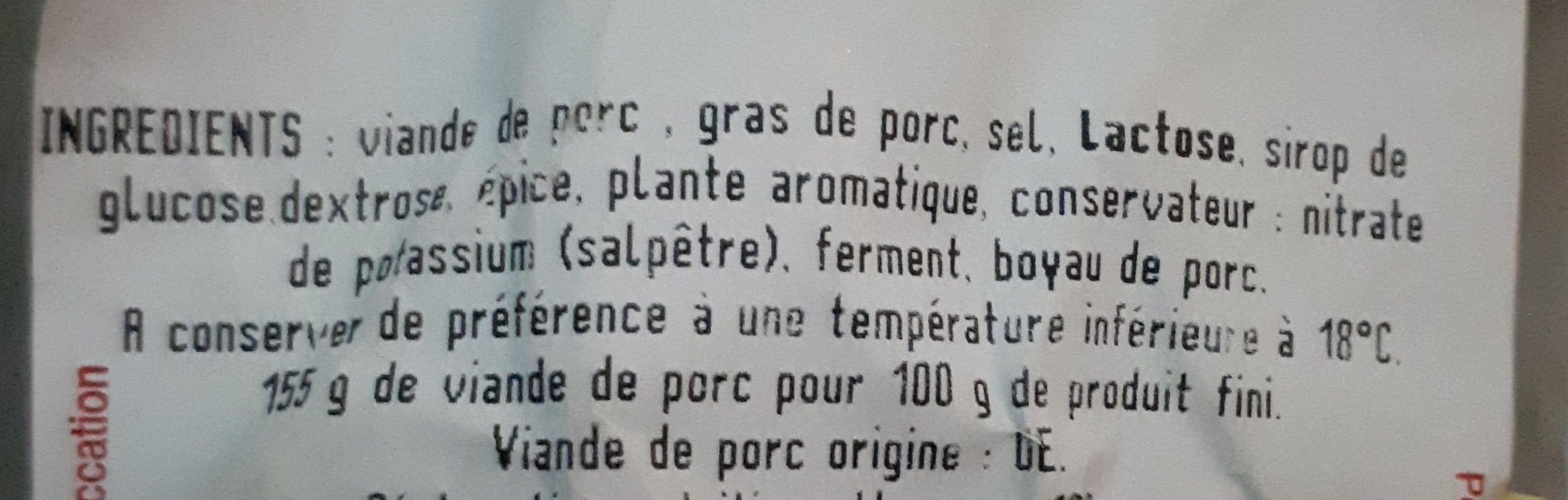 Le Batistou Saucisson selection du forez packshot