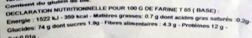 Open Food Facts Farine de blé CRC packshot