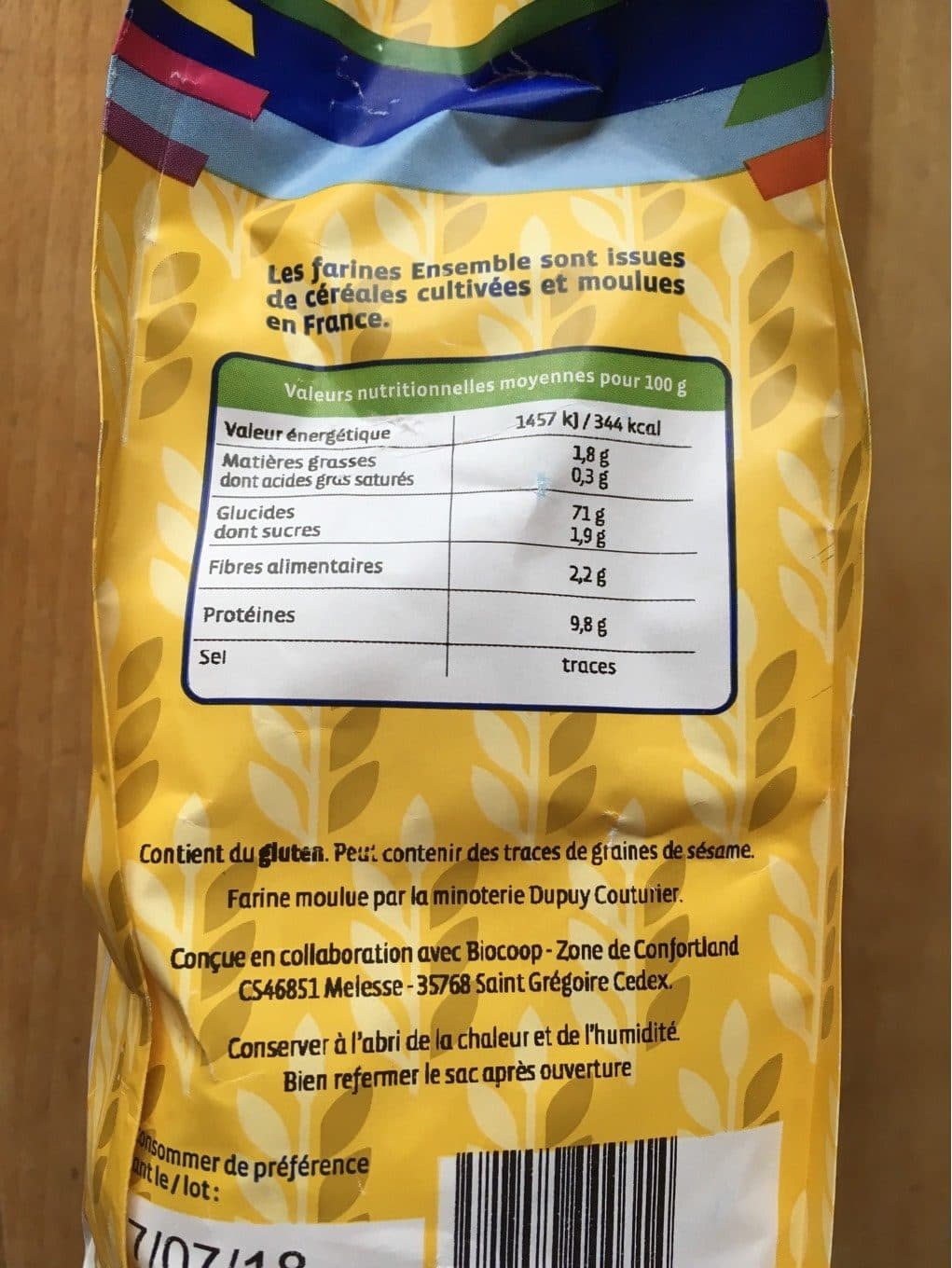 Biocoop Farine de blé T55 packshot