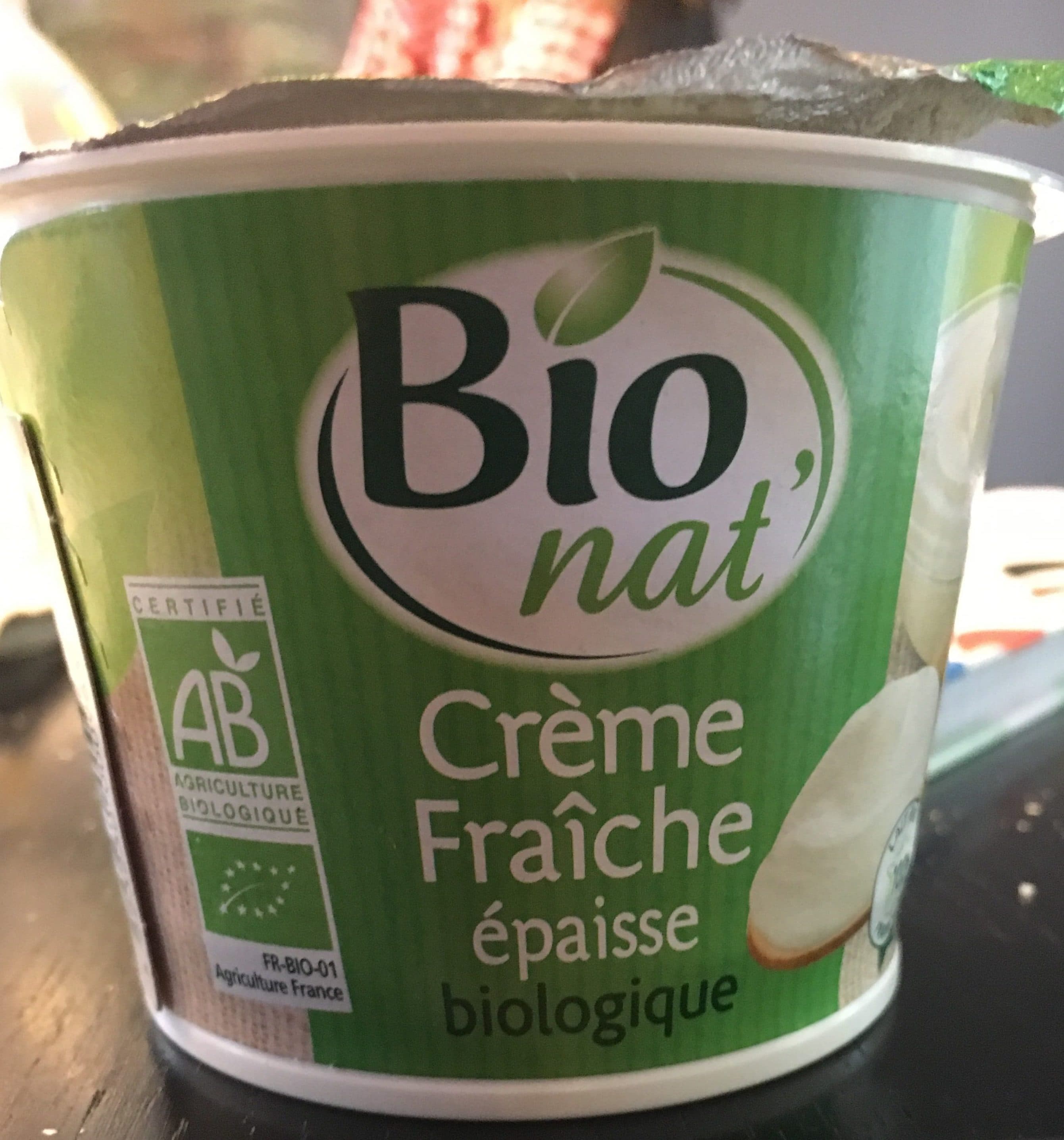 Bio Nat' Bio Nat Creme Fraiche Epaisse 30%MG Pot packshot