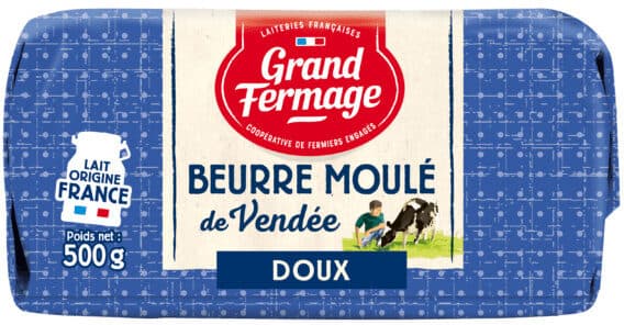 Eurial Beurre moulé de Vendée doux packshot