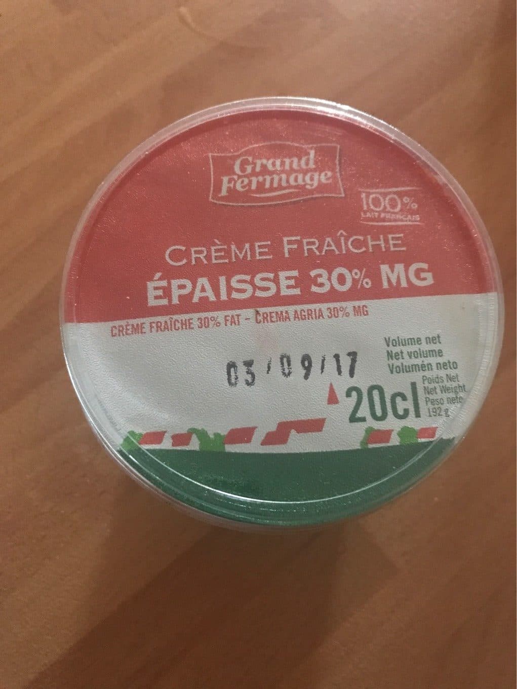 Grand Fermage Crème Fraîche 30 % packshot