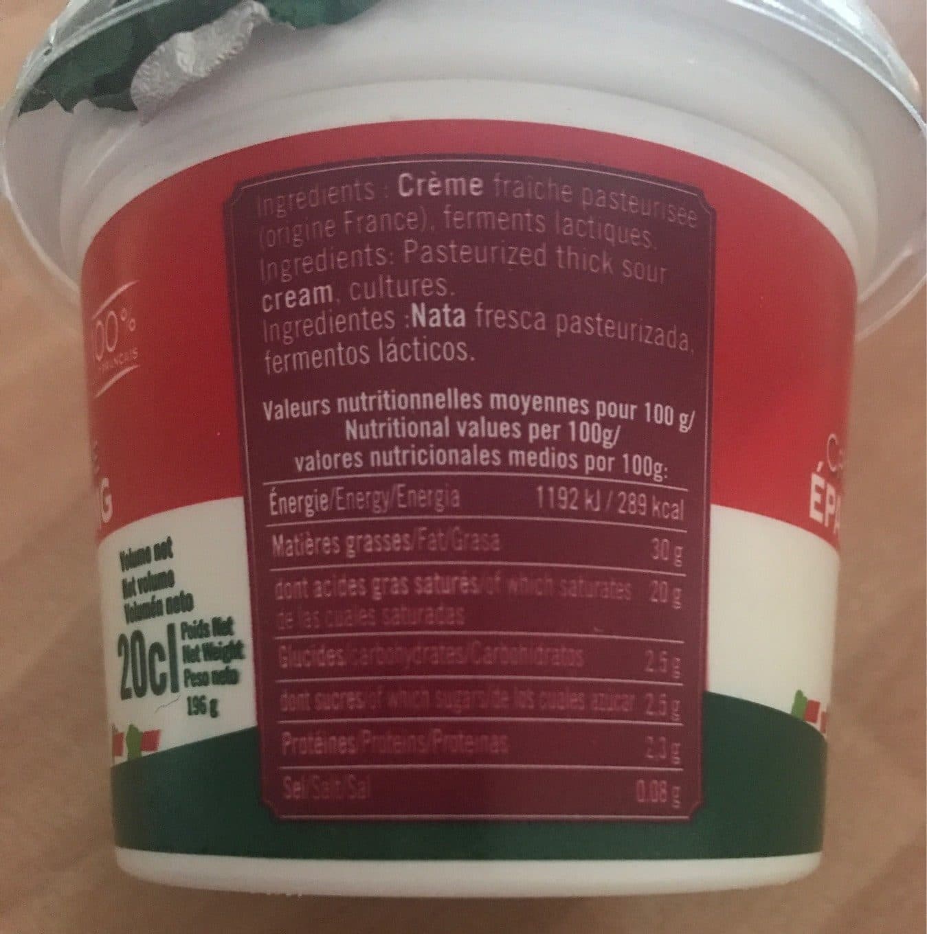 Grand Fermage Crème Fraîche 30 % packshot