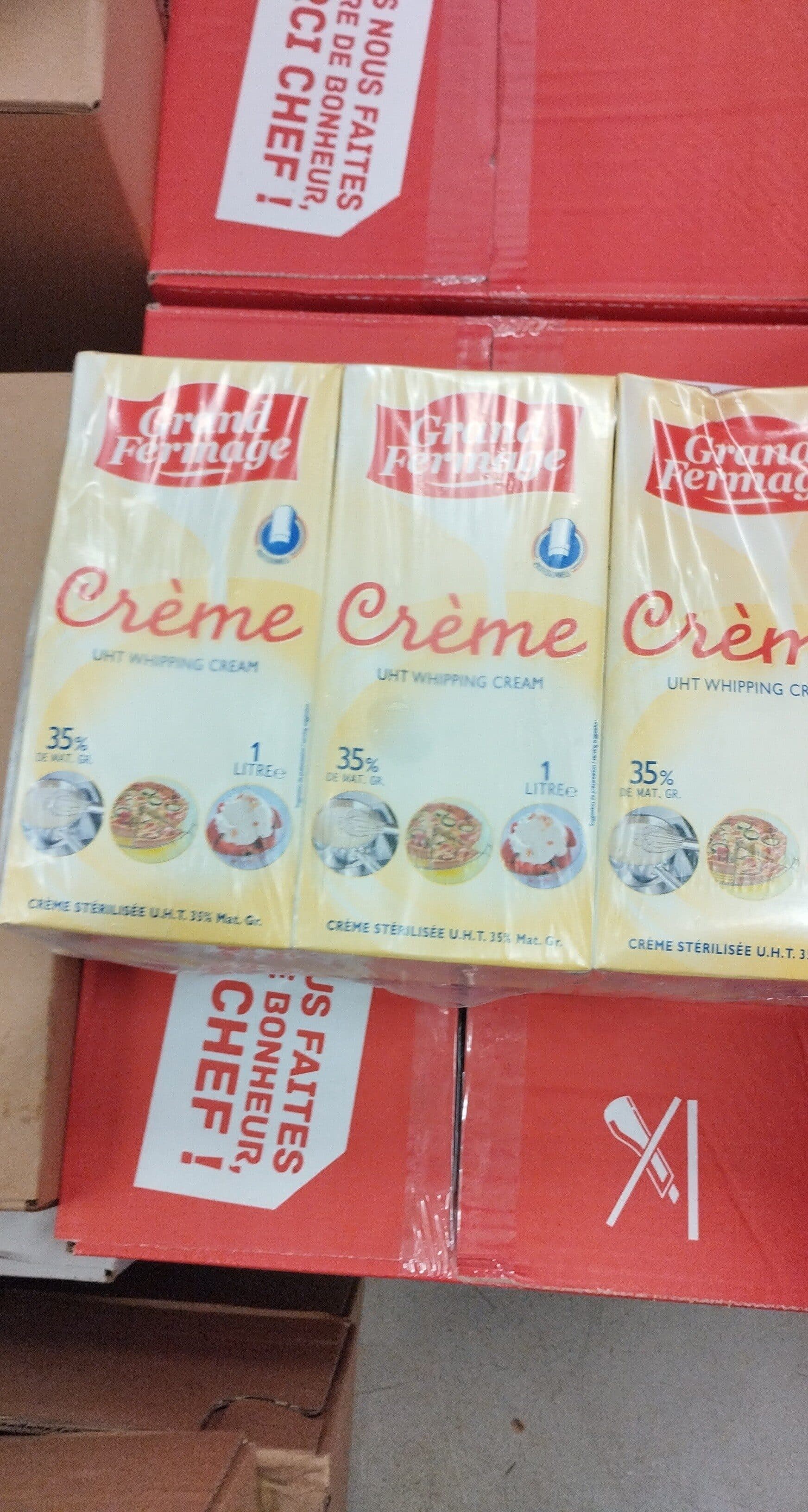 Crème fermage crème fromage packshot