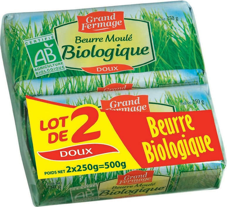 Grand Fermage Beurre moulé Biologique Doux packshot