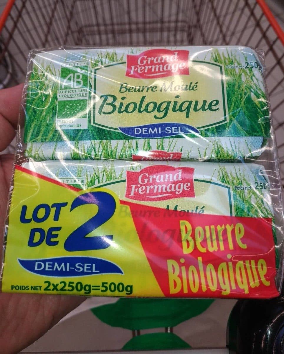 Grand Fermage Beurre Moulé Biologique Demi-Sel packshot
