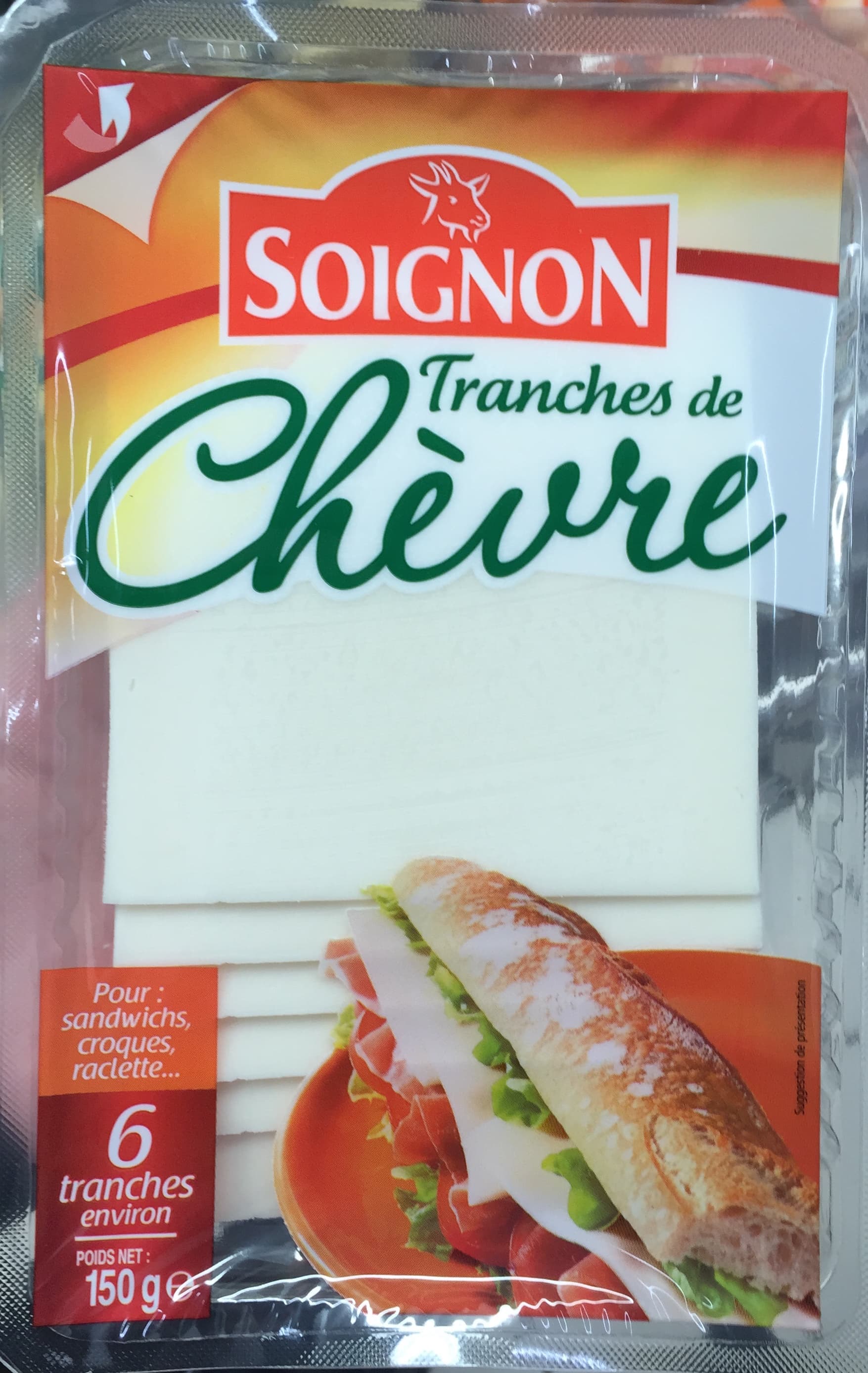 Soignon Tranches de Chèvre (32% MG) packshot