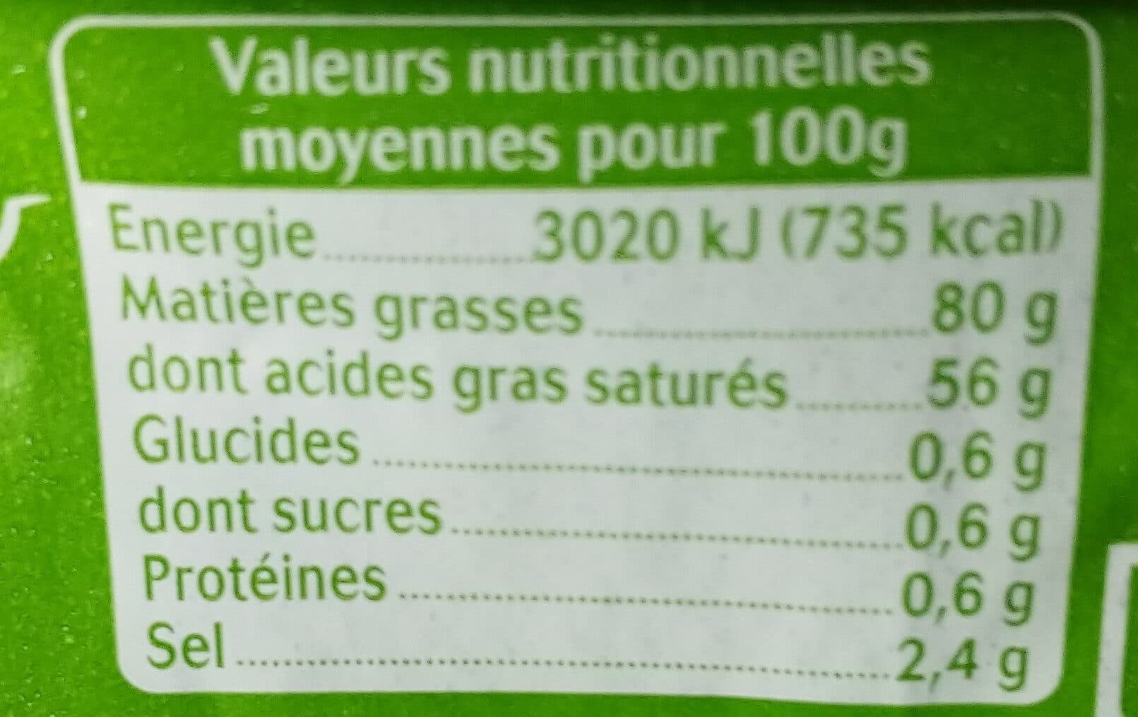 EURIAL Beurre moulé biologique aux cristaux de sel de Mer de Noirmoutier packshot