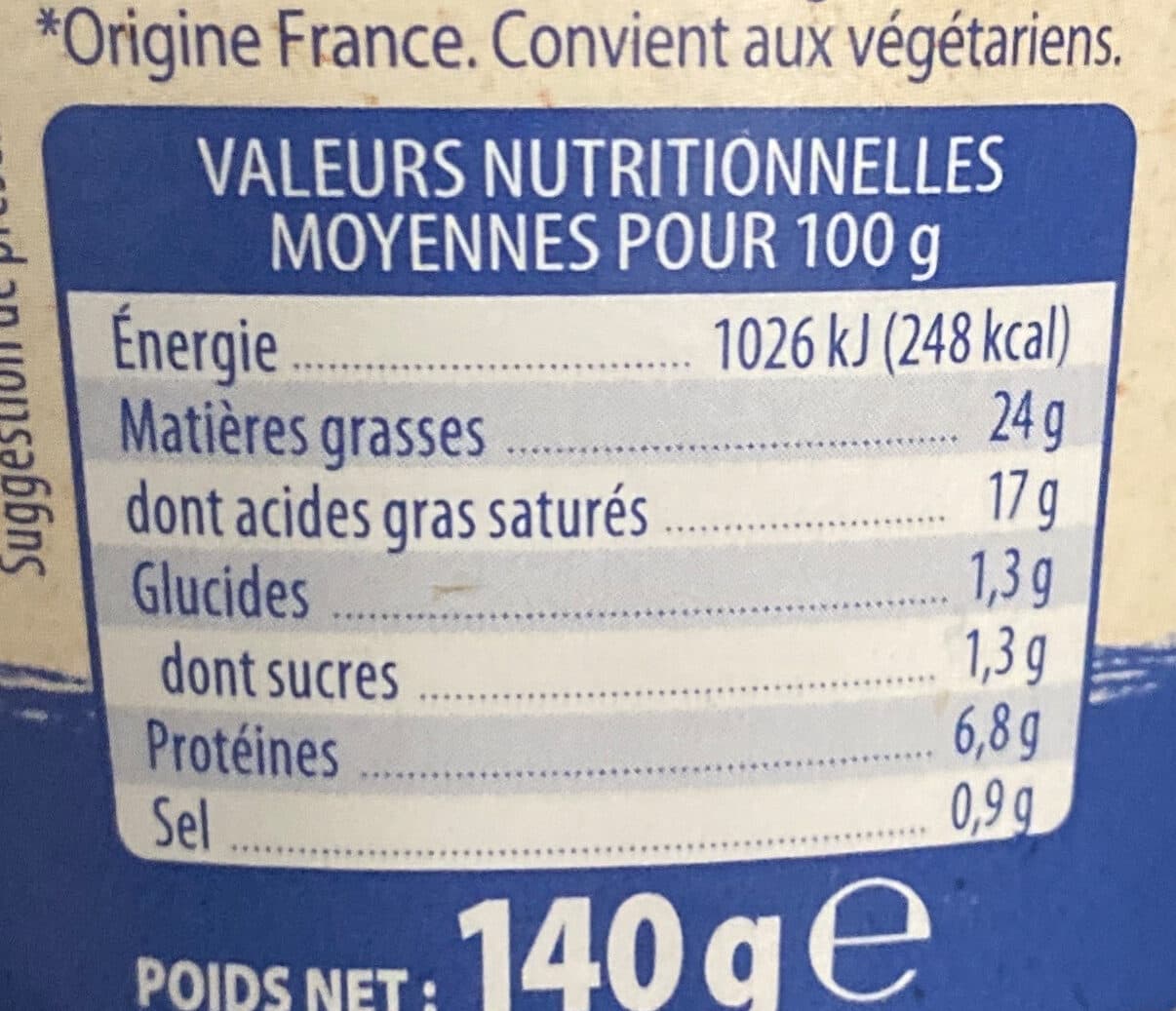 SOIGNON Fromage de Chèvre fouetté nature packshot