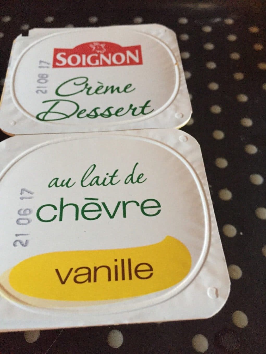 Soignon Crème dessert au lait de chèvre à la vanille packshot