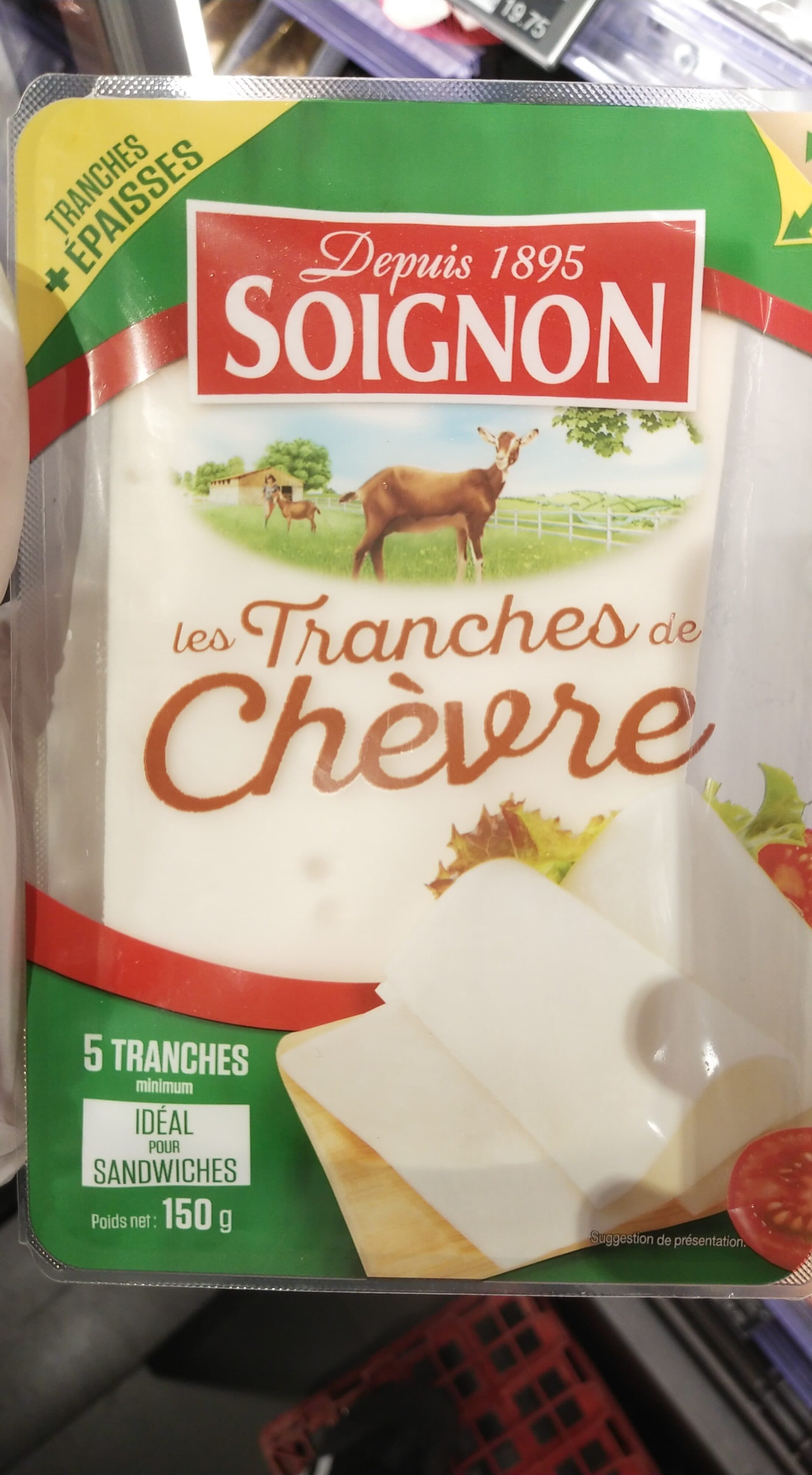Soignon Tranches de chèvre packshot
