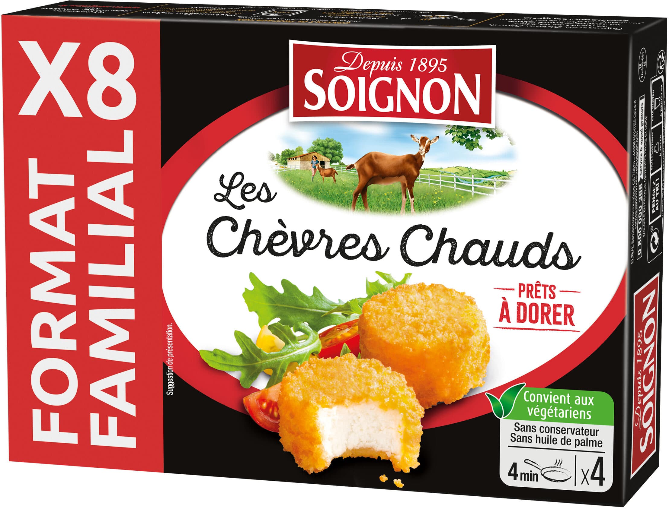 Soignon Chèvre chaud nature packshot