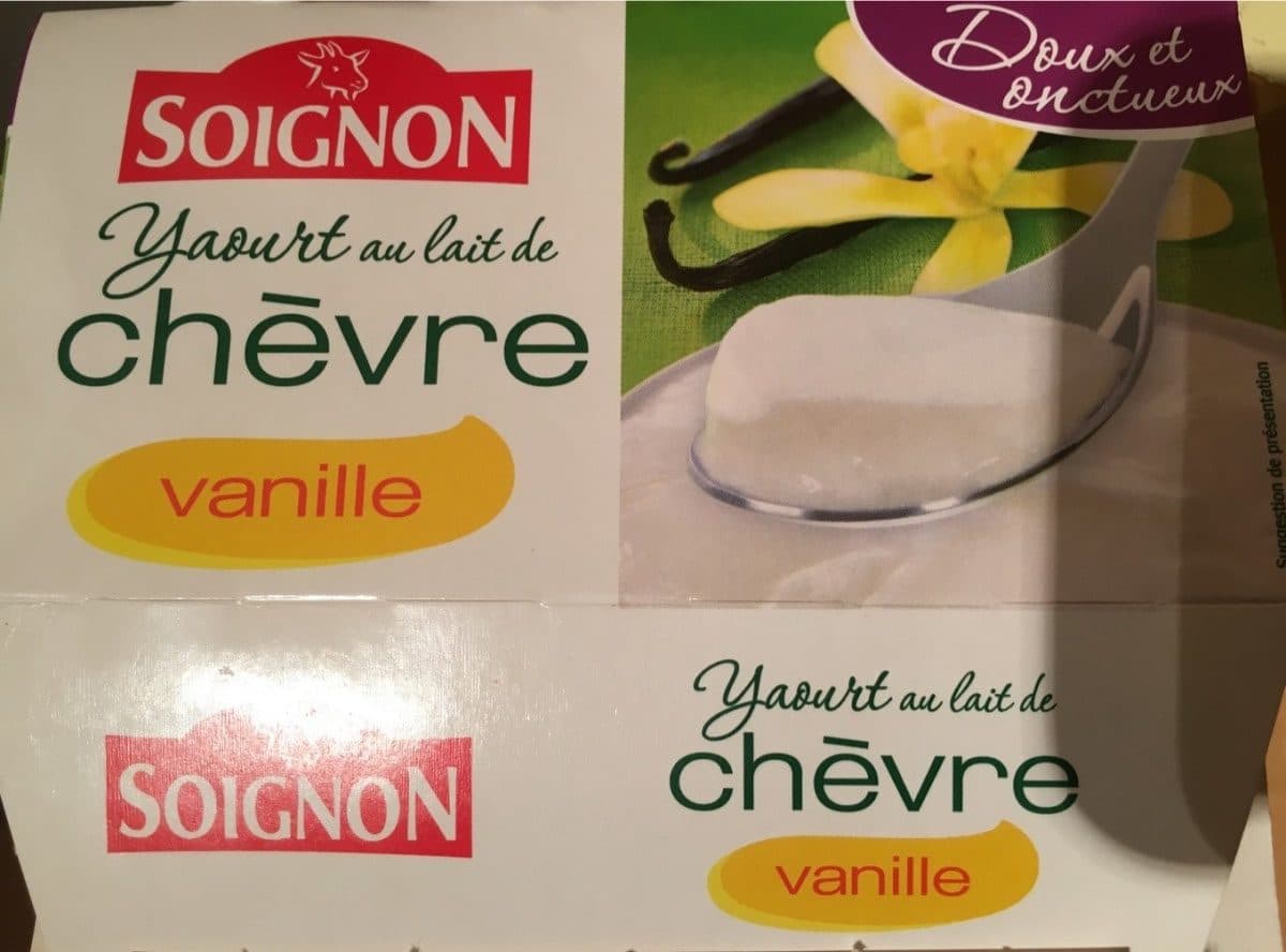 Soignon Yaourt au lait de chèvre vanille packshot
