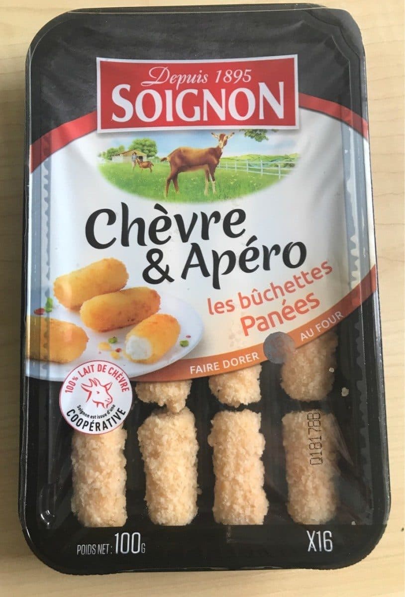 Soignon Chèvre et apéro, les bûchettes panées packshot
