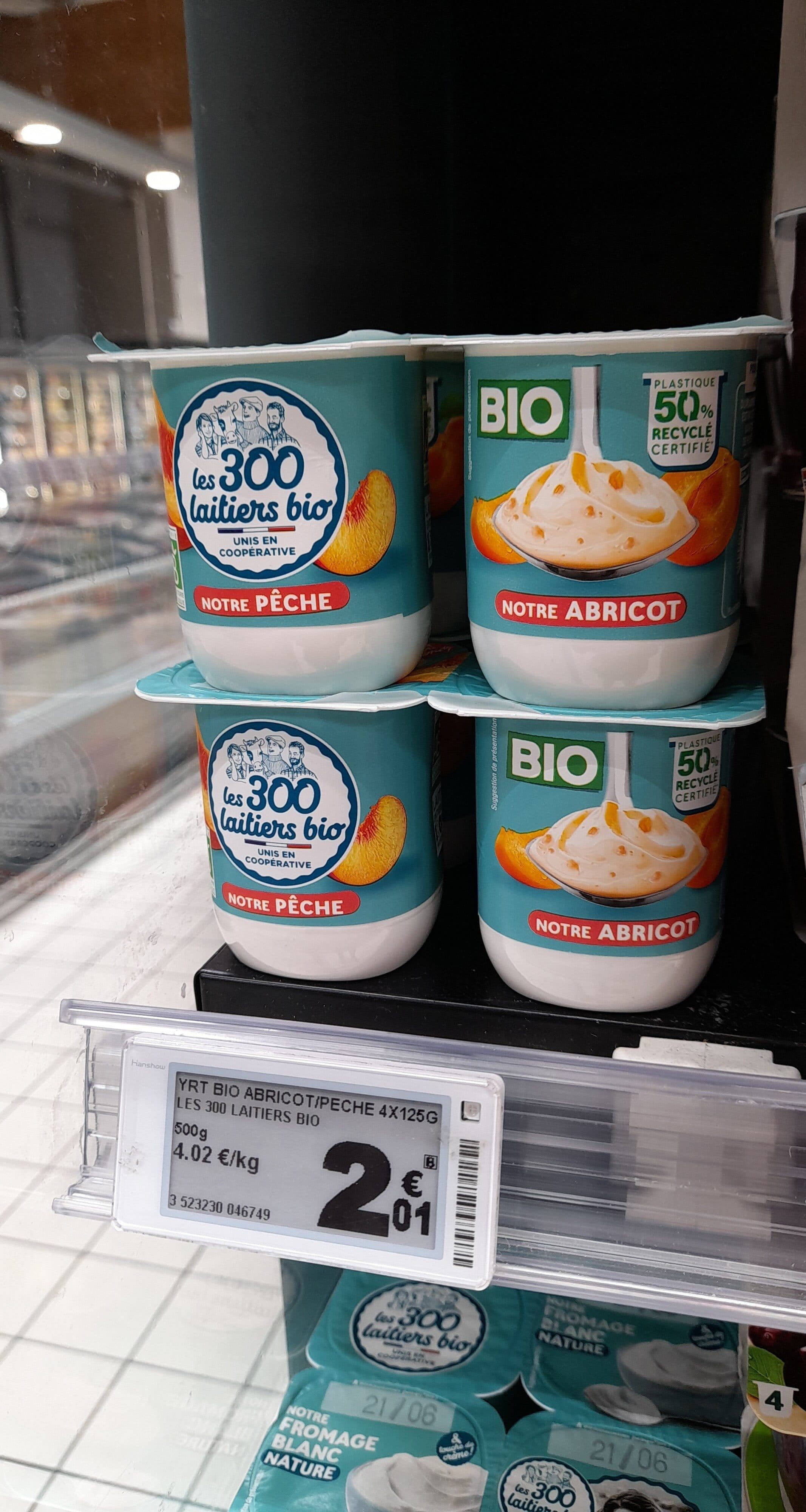 Agrial Notre yaourt peche abricot packshot