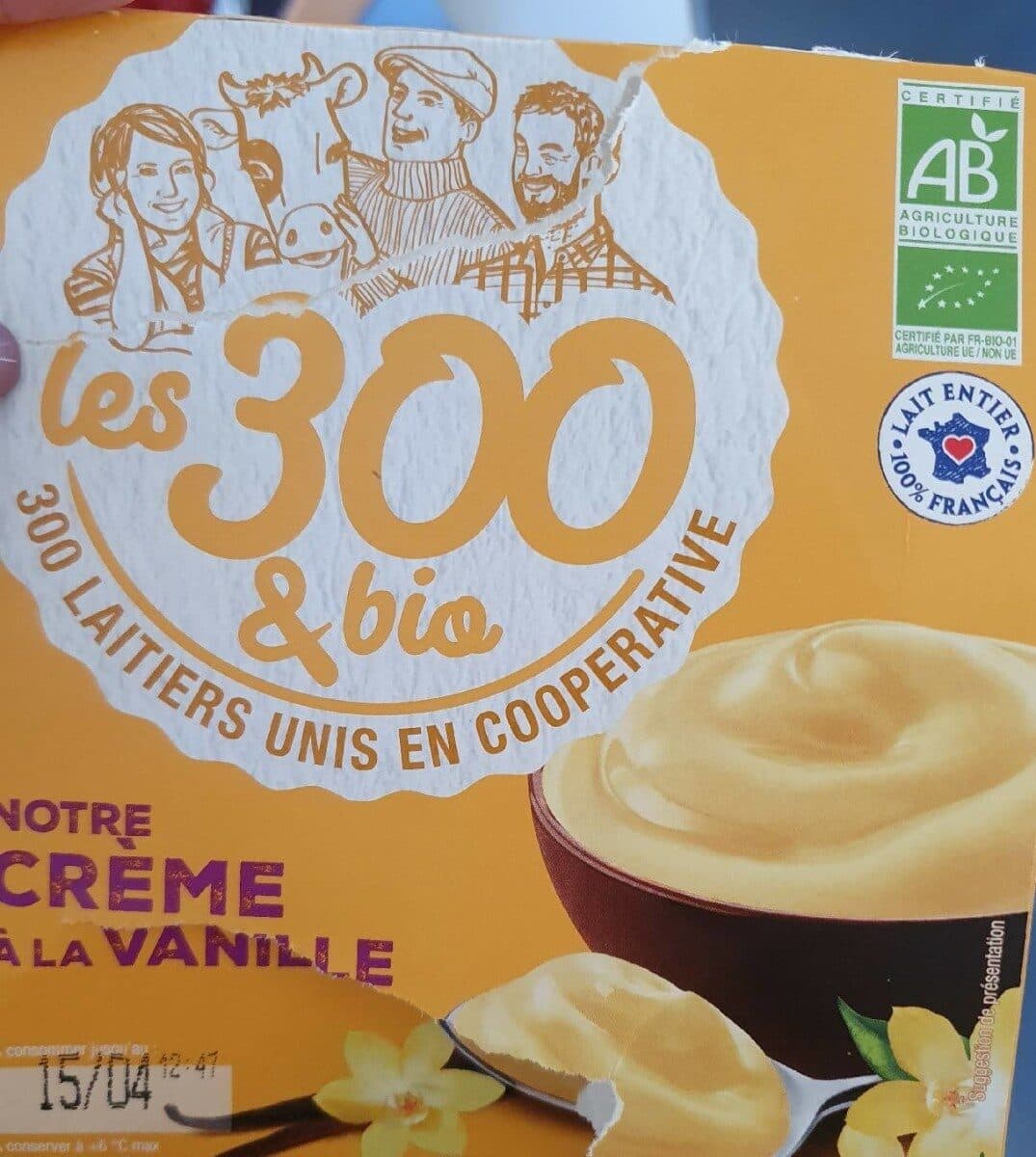 Les 300 & Bio Notre crème à la vanille packshot