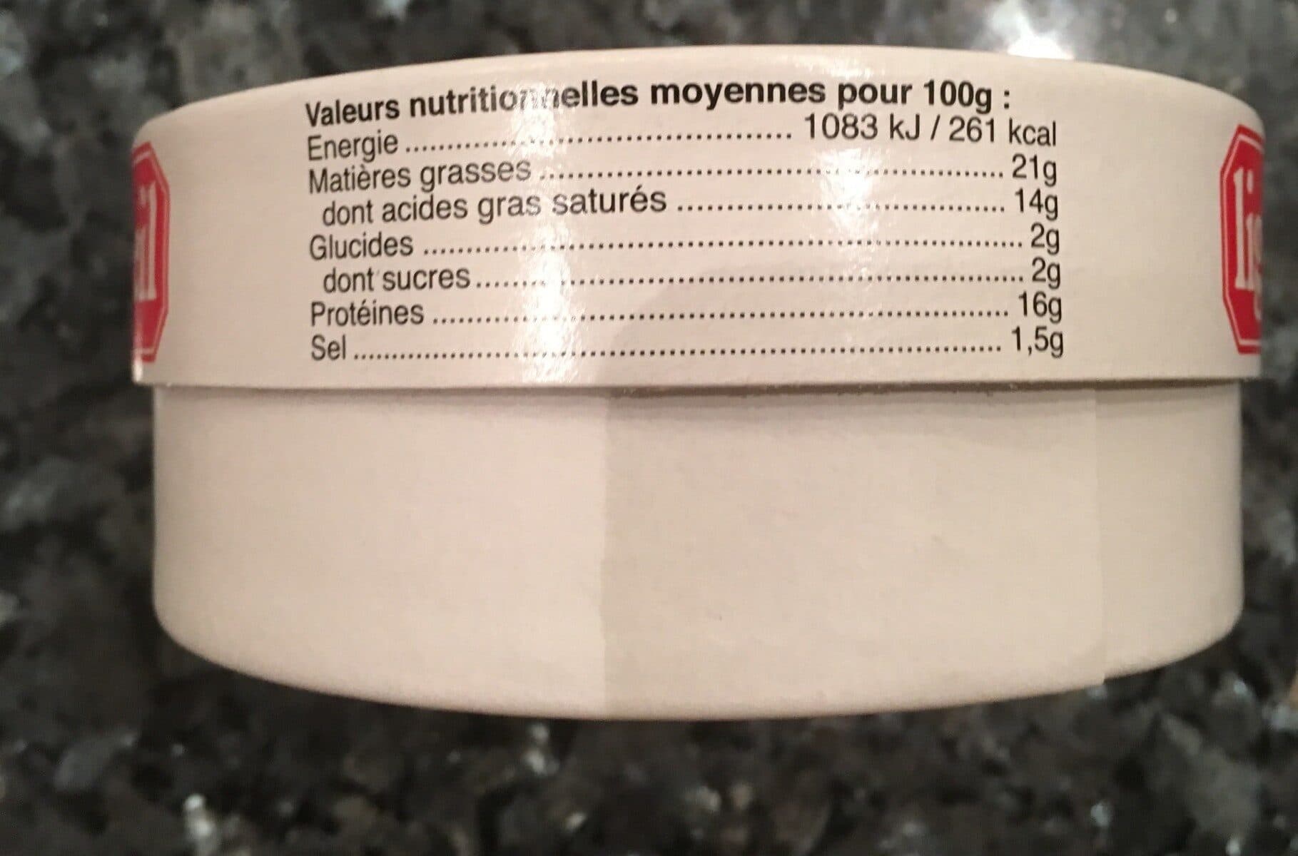 Agrial Camembert 20.5 % packshot