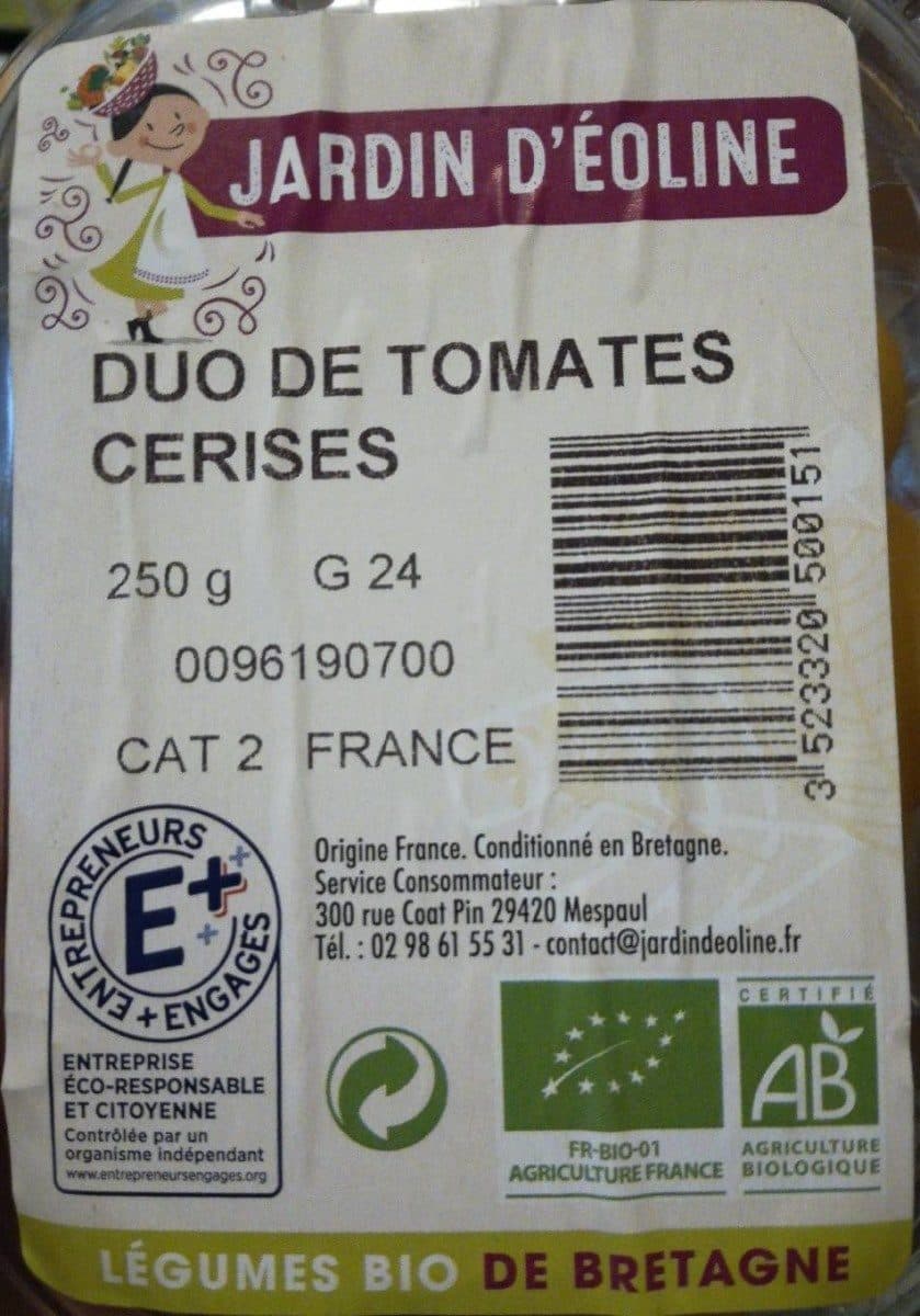 Open Food Facts Duo de tomates cerises packshot