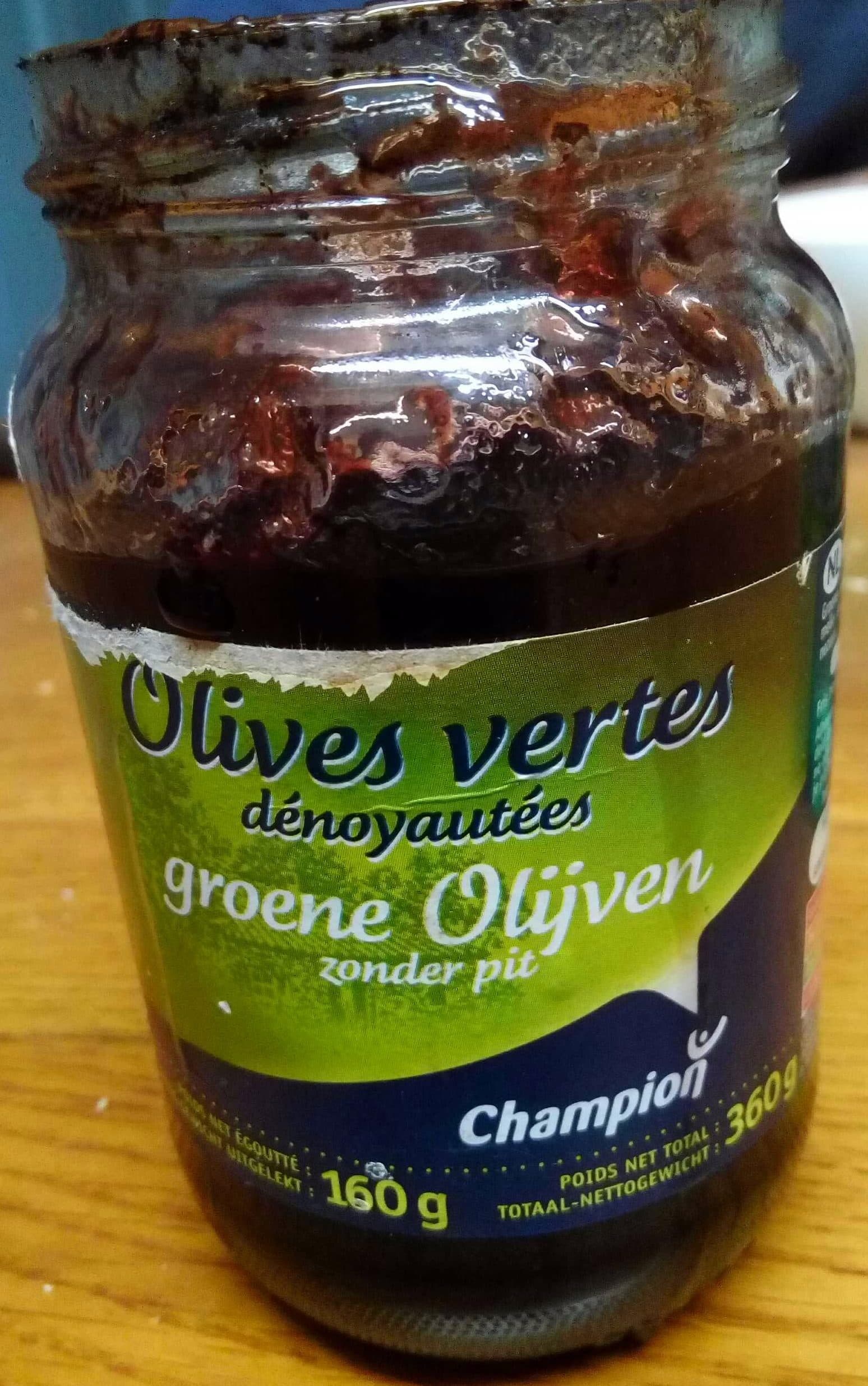 Champion Olives vertes dénoyautées packshot