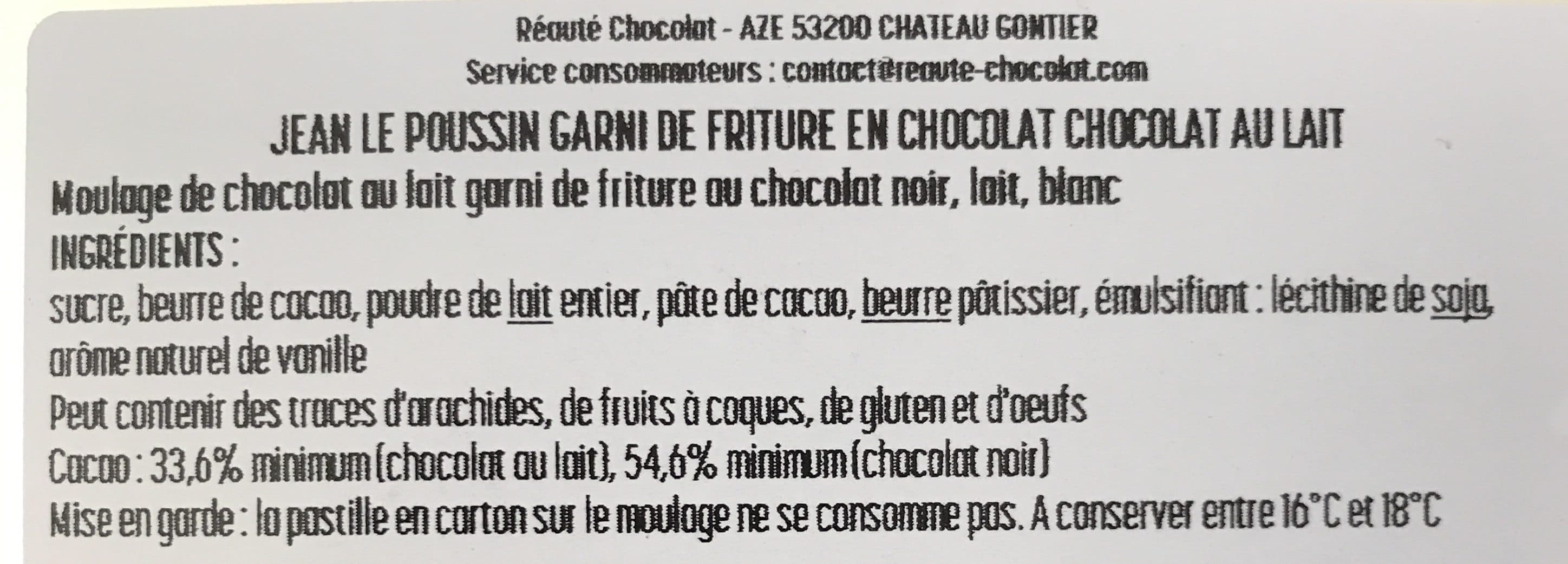 Réauté Chocolat Jean le poussin packshot