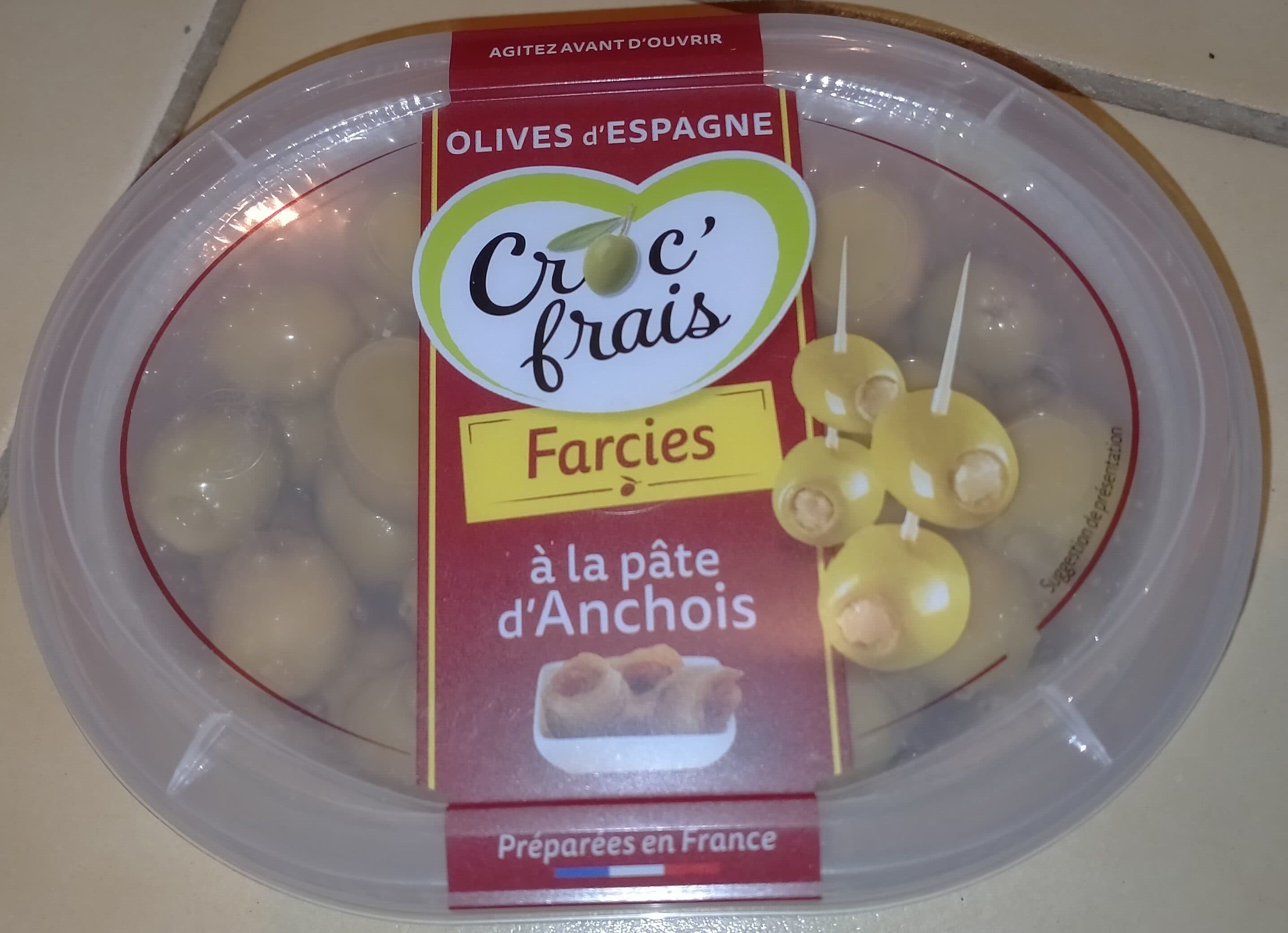 Croc frais Olives farcies à la pâte d'anchois packshot