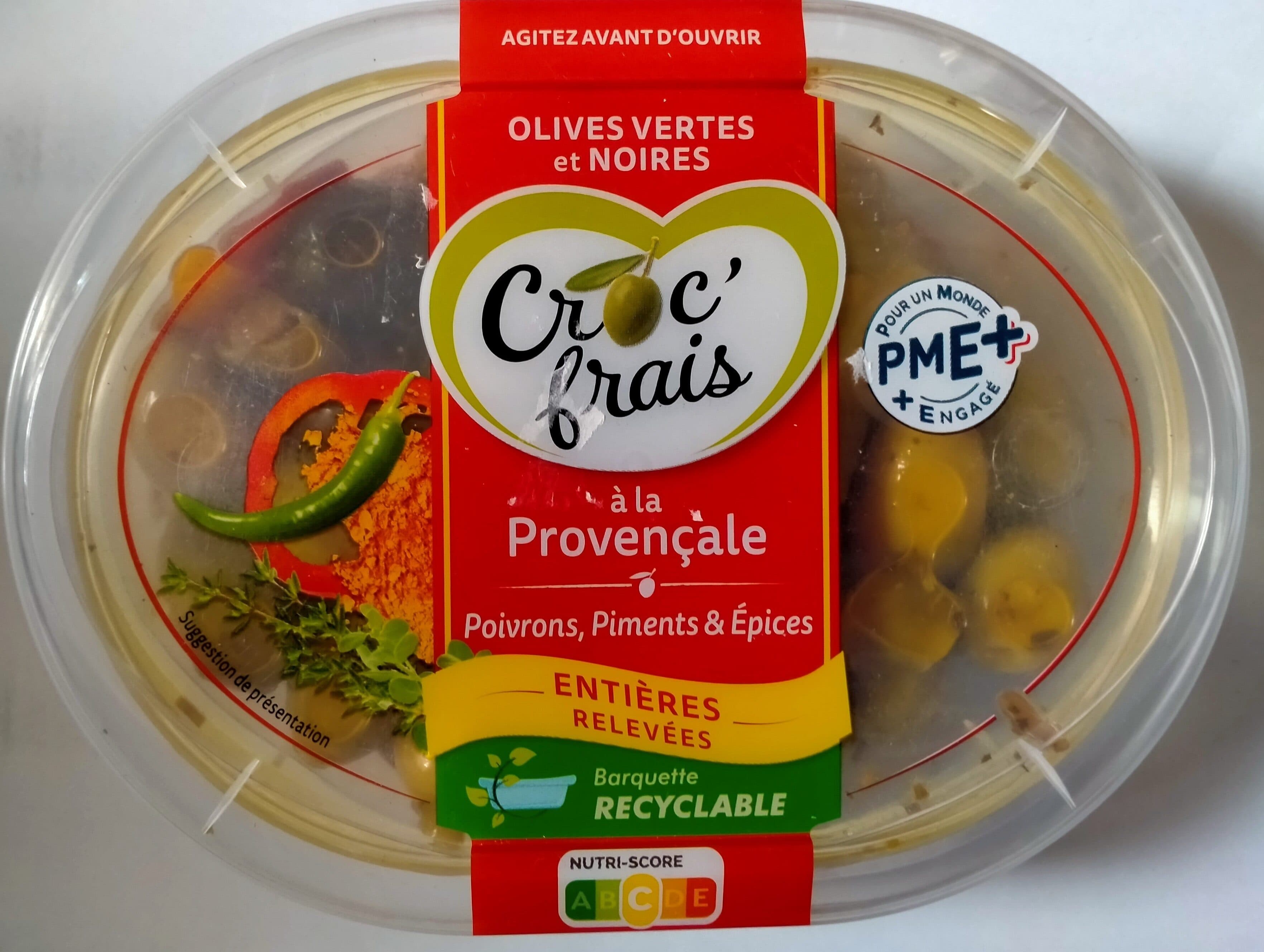 Croc' Frais Olives à la provençale poivrons piments packshot