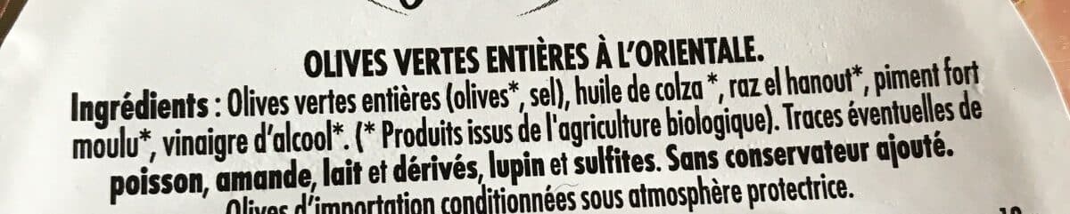 Croc' Frais Olives vertes entières a l'Orientale packshot